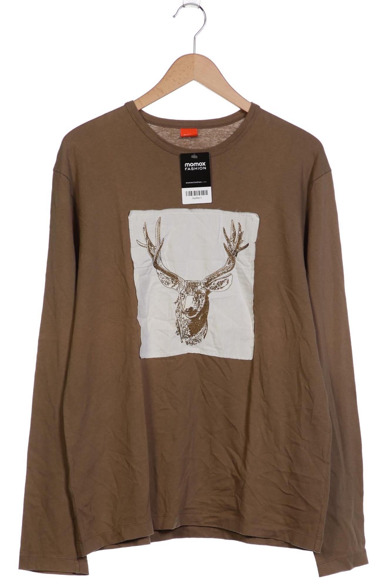 

Boss Orange Herren Langarmshirt, beige, Gr. 54