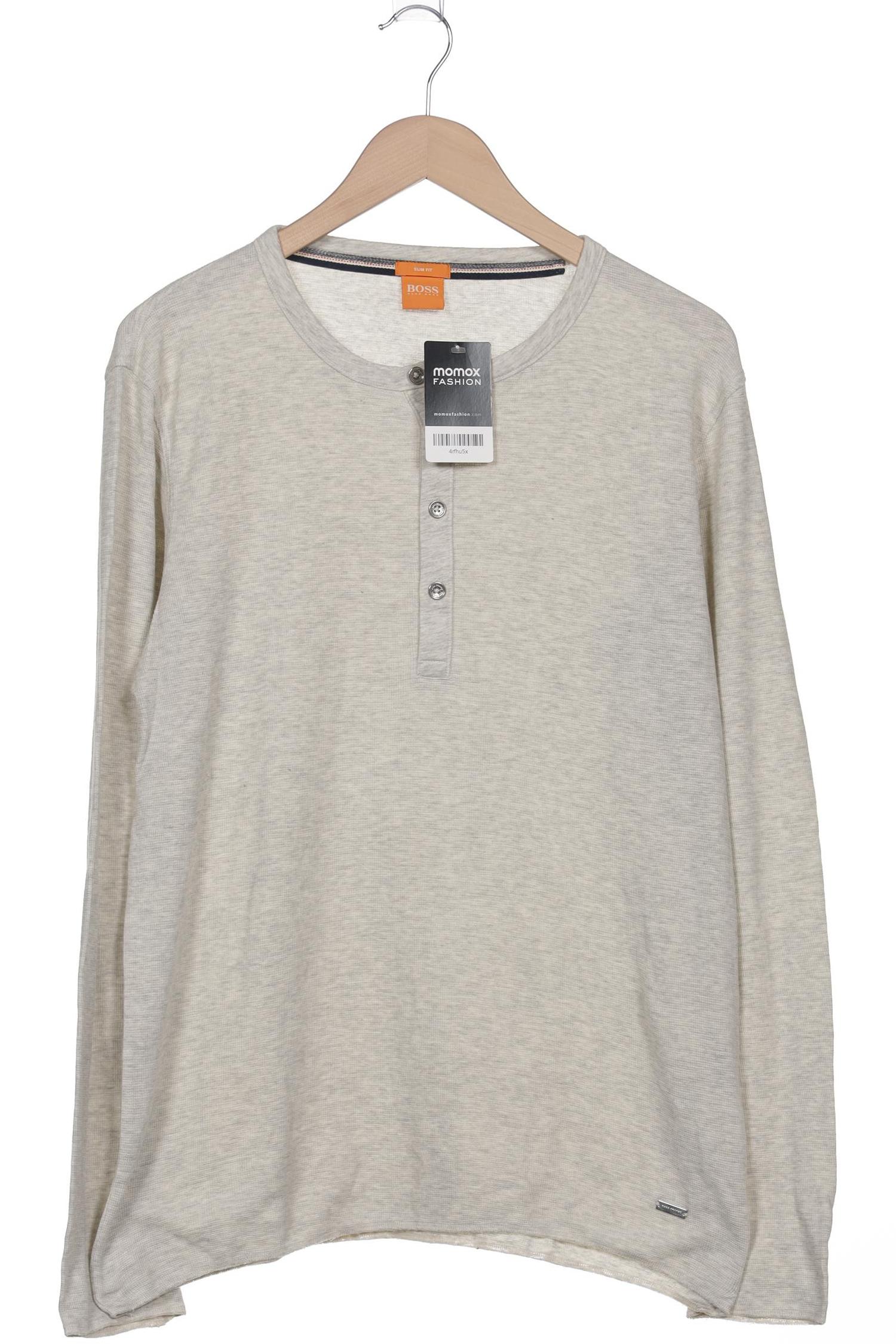 

Boss Orange Herren Langarmshirt, beige, Gr. 54