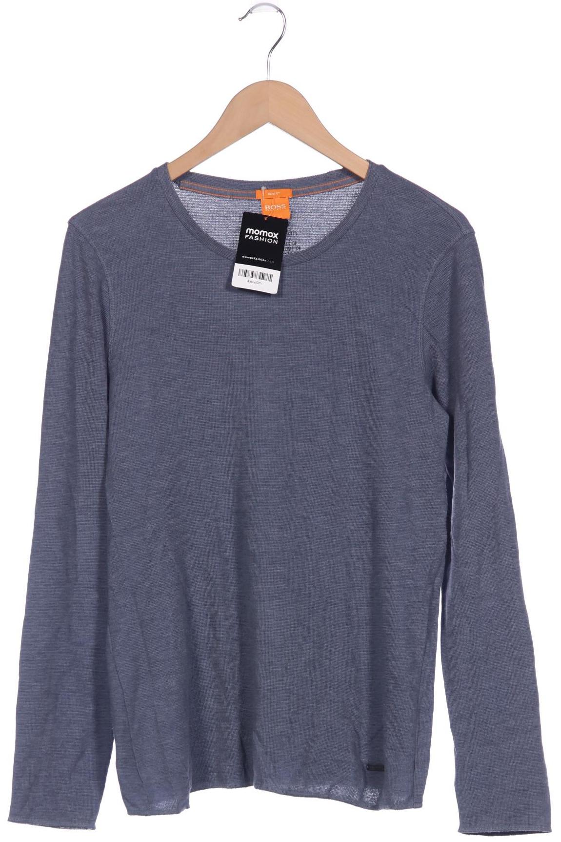 

Boss Orange Herren Langarmshirt, blau, Gr. 48