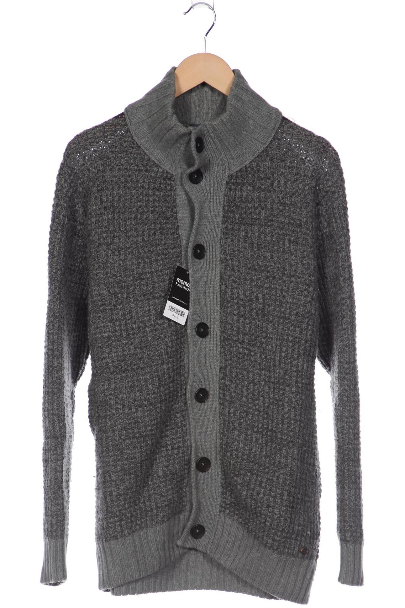 

Boss Orange Herren Strickjacke, grau, Gr. 52