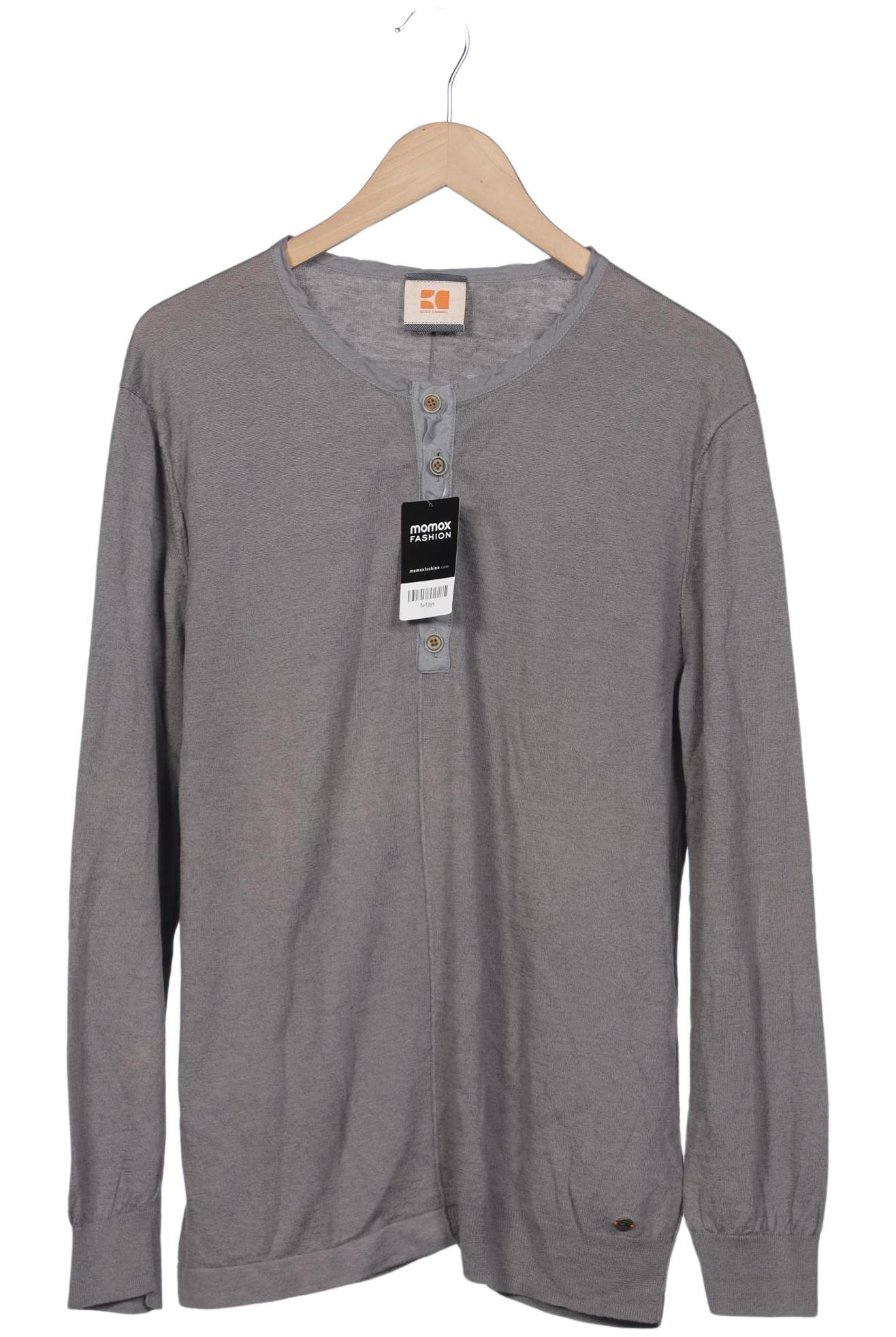 

Boss Orange Herren Langarmshirt, grau, Gr. 56