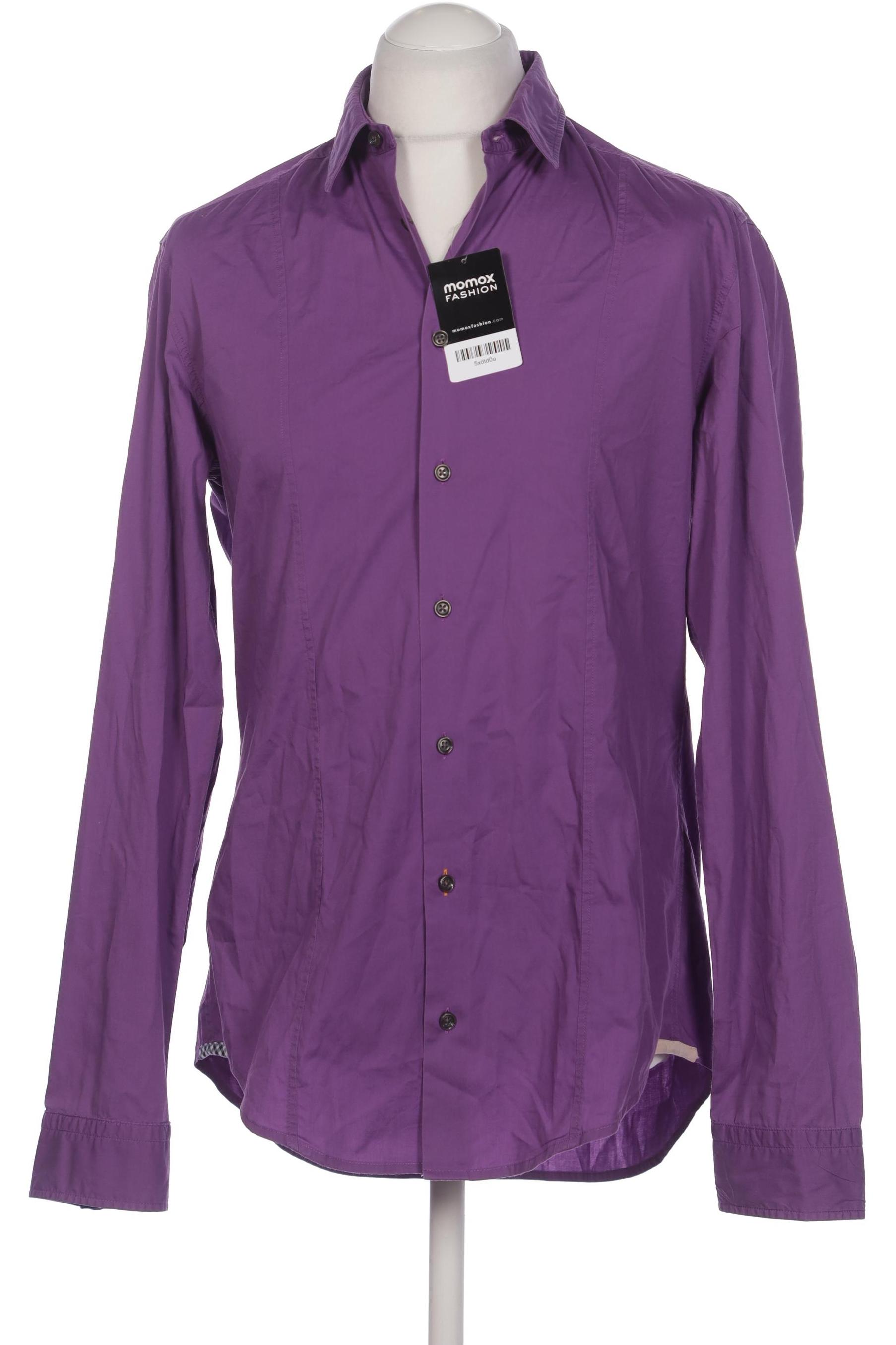 

Boss Orange Herren Hemd, flieder, Gr. 48