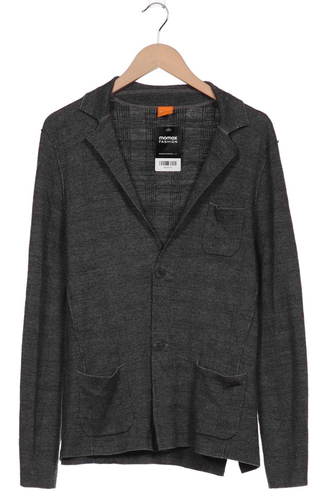 

Boss Orange Herren Strickjacke, grau, Gr. 52