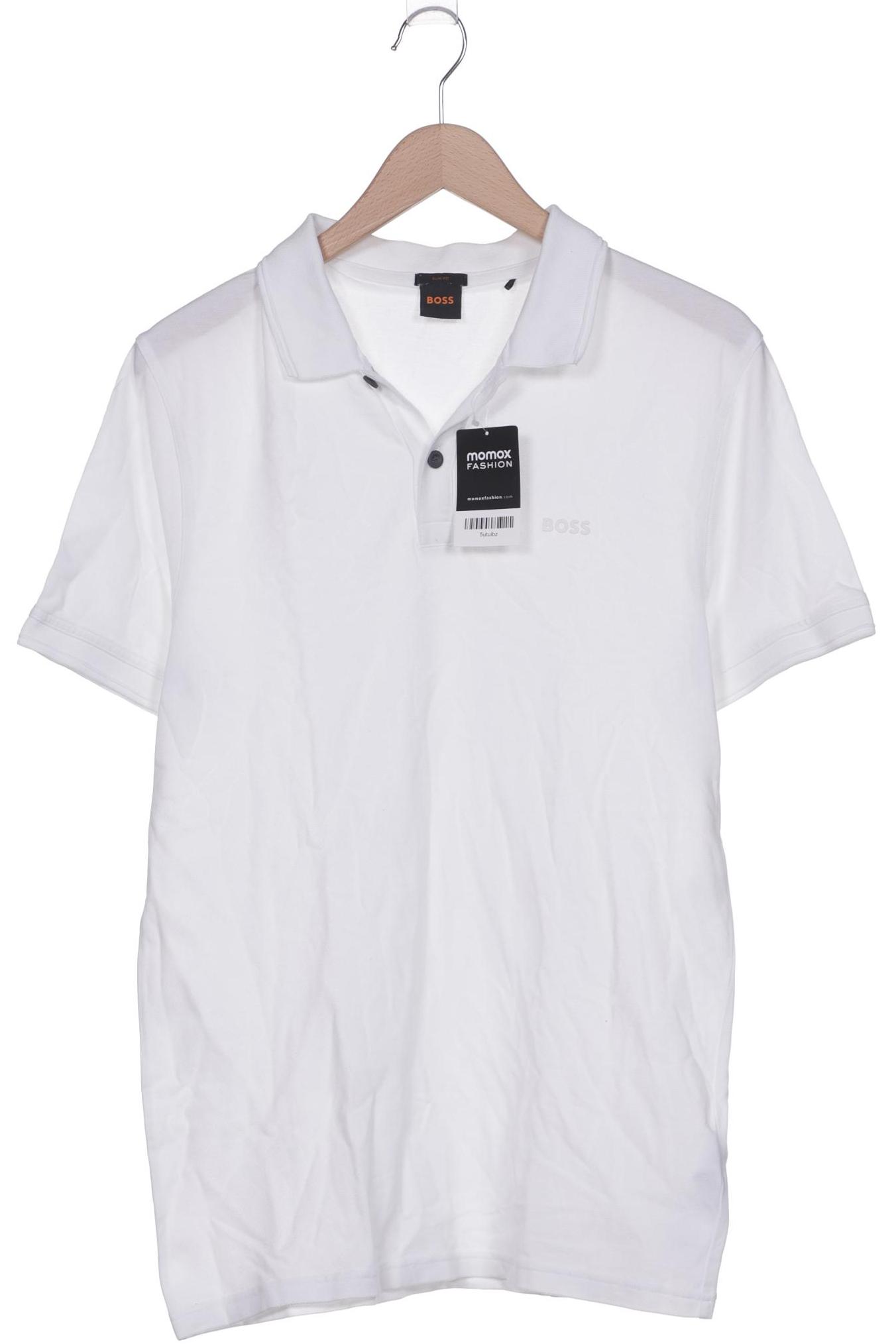 

Boss Orange Herren Poloshirt, weiß, Gr. 48