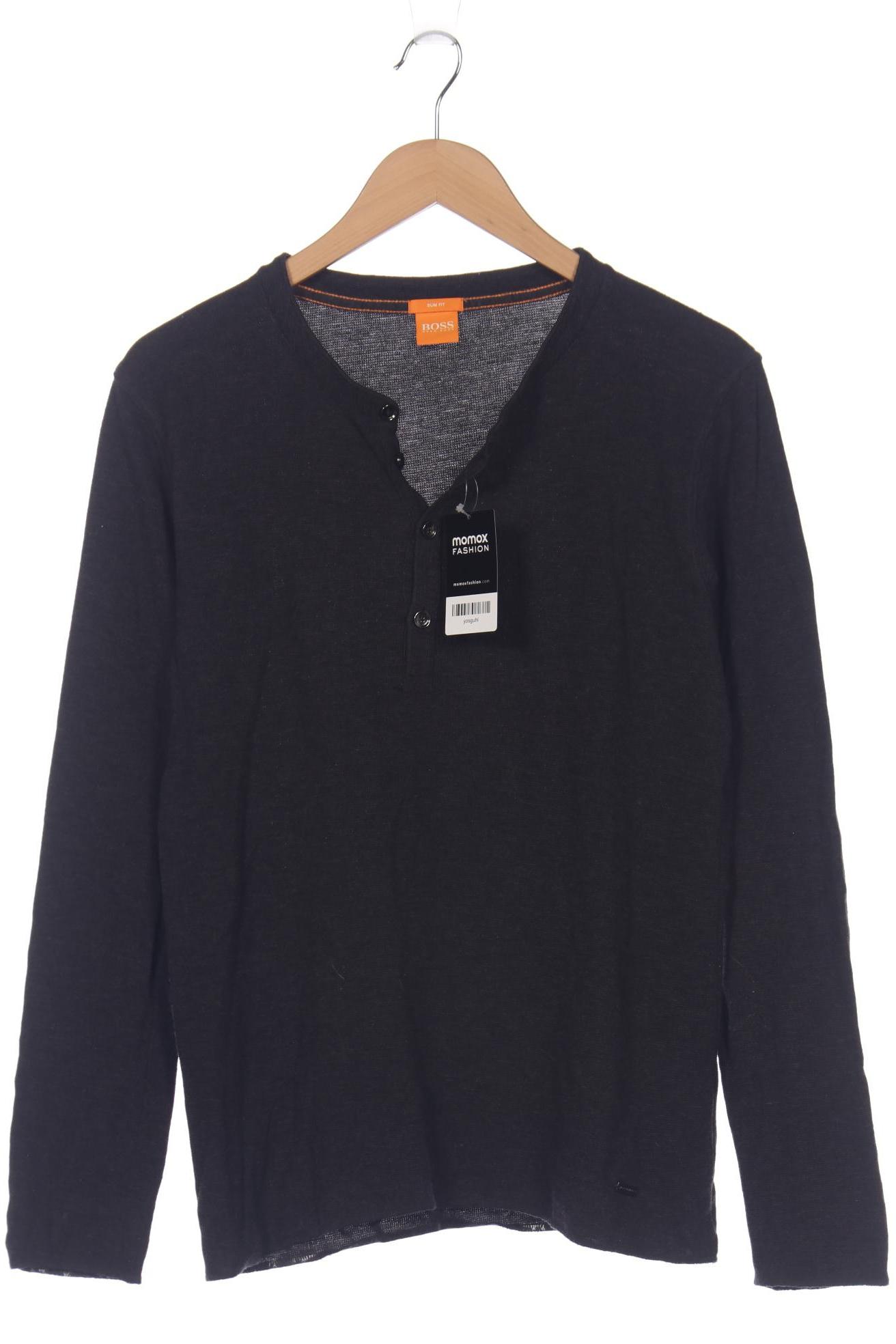 

Boss Orange Herren Langarmshirt, schwarz, Gr. 52