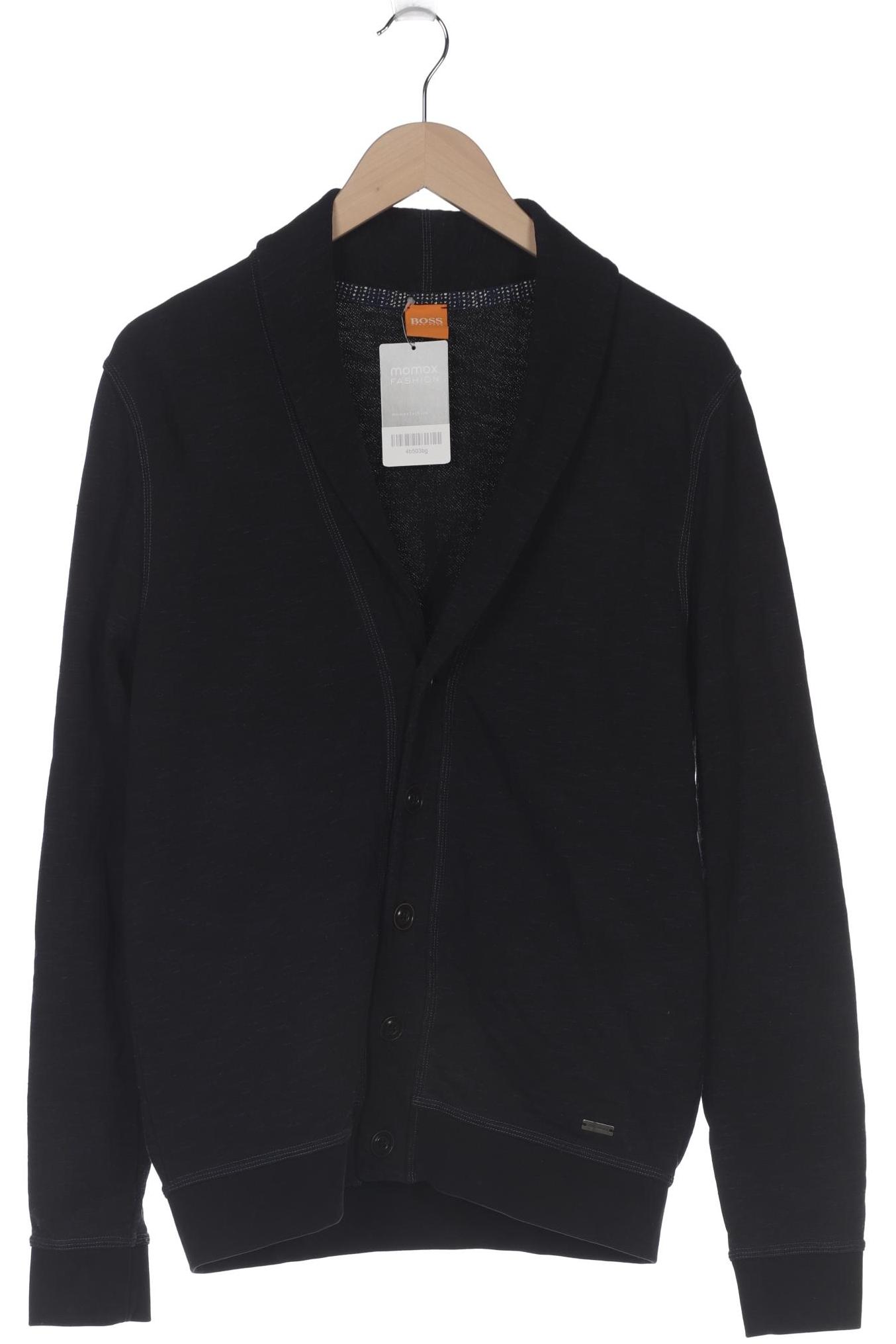 

Boss Orange Herren Strickjacke, schwarz, Gr. 48