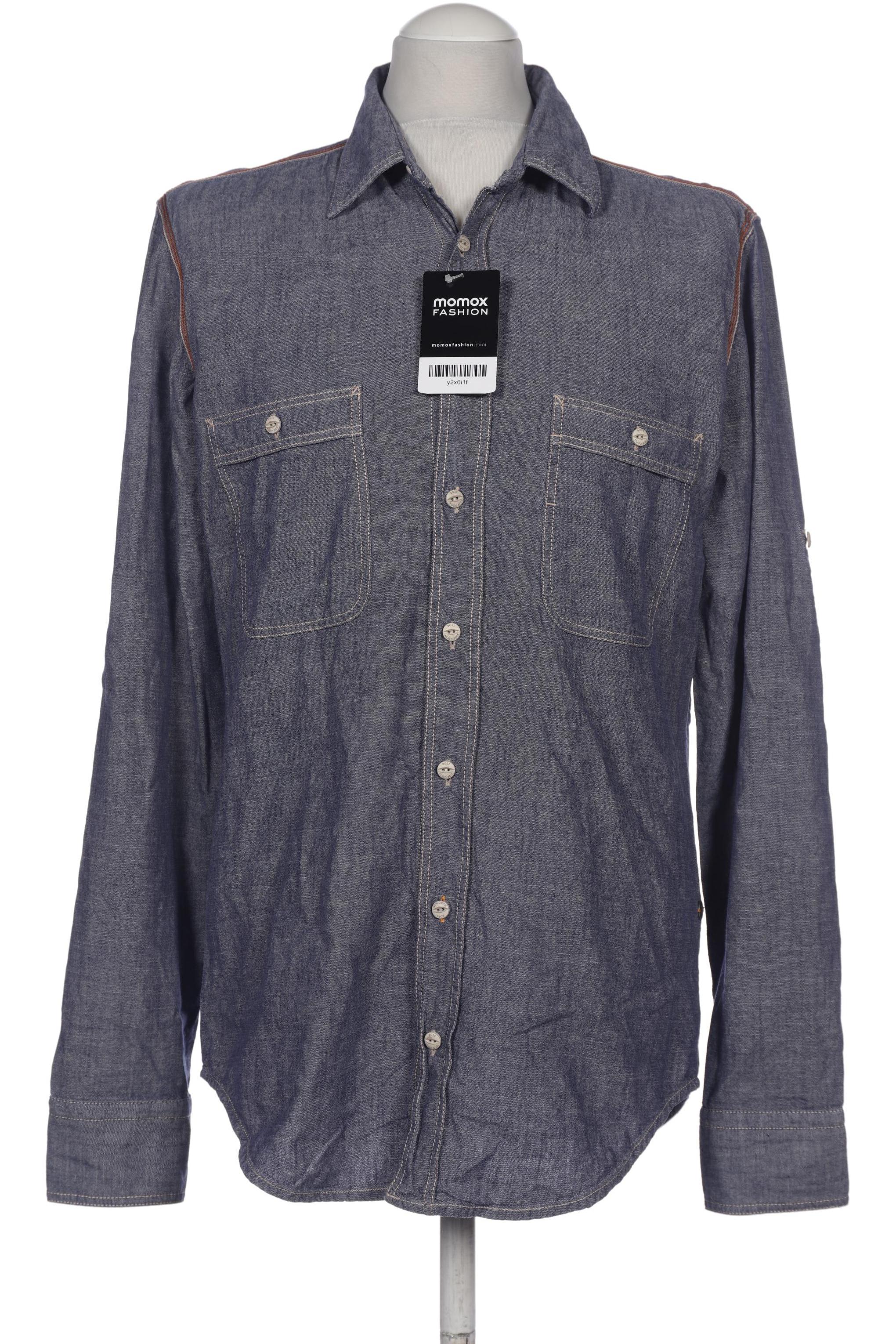 

Boss Orange Herren Hemd, blau, Gr. 48