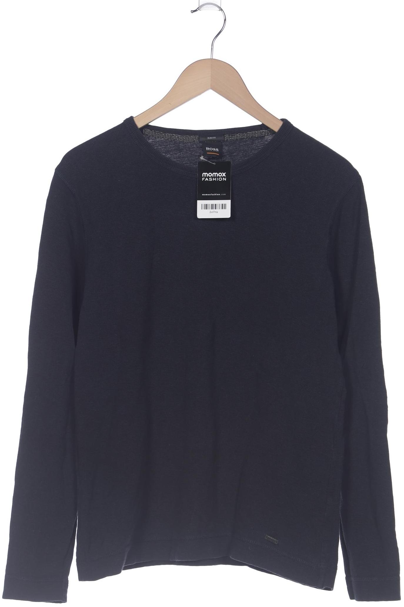 

Boss Orange Herren Langarmshirt, marineblau, Gr. 52