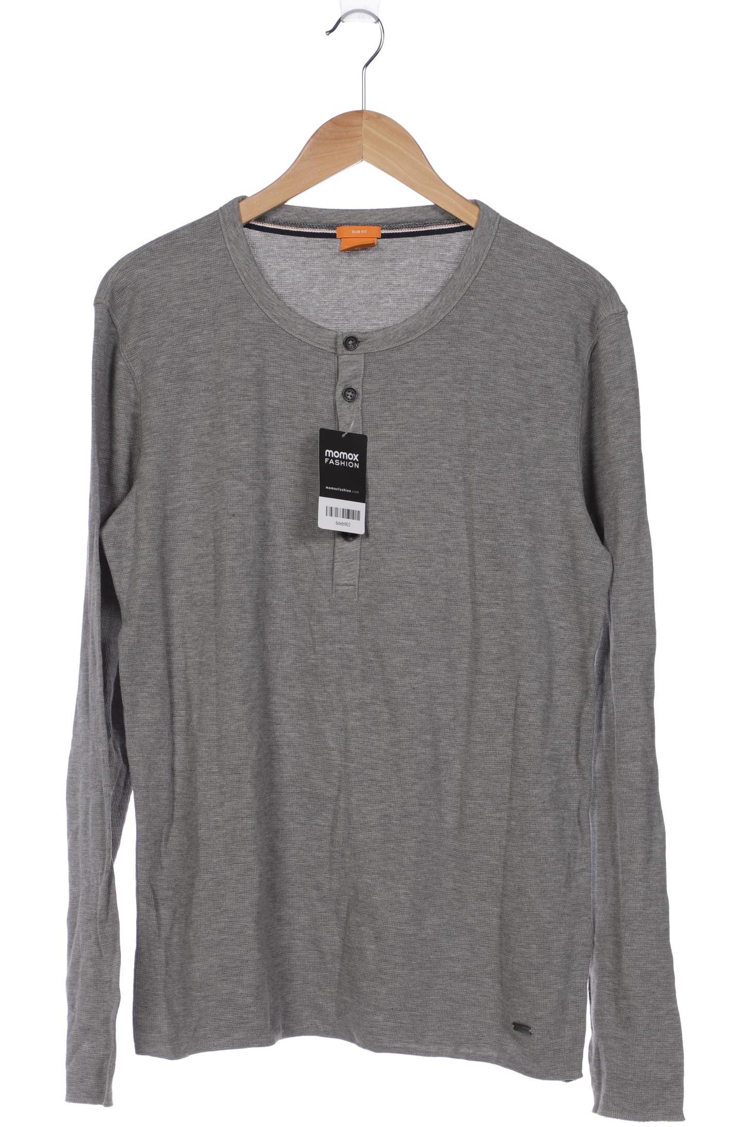 

Boss Orange Herren Langarmshirt, grau, Gr. 54