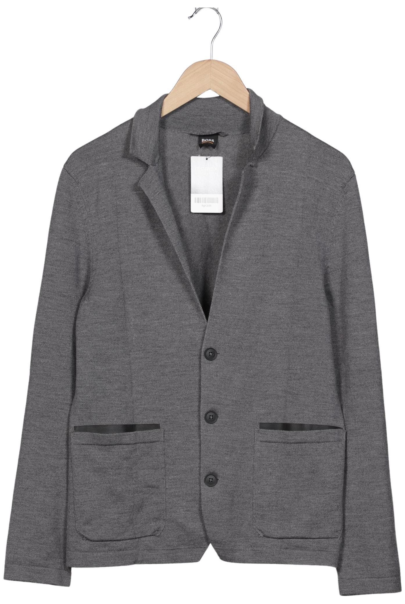 

Boss Orange Herren Strickjacke, grau, Gr. 48