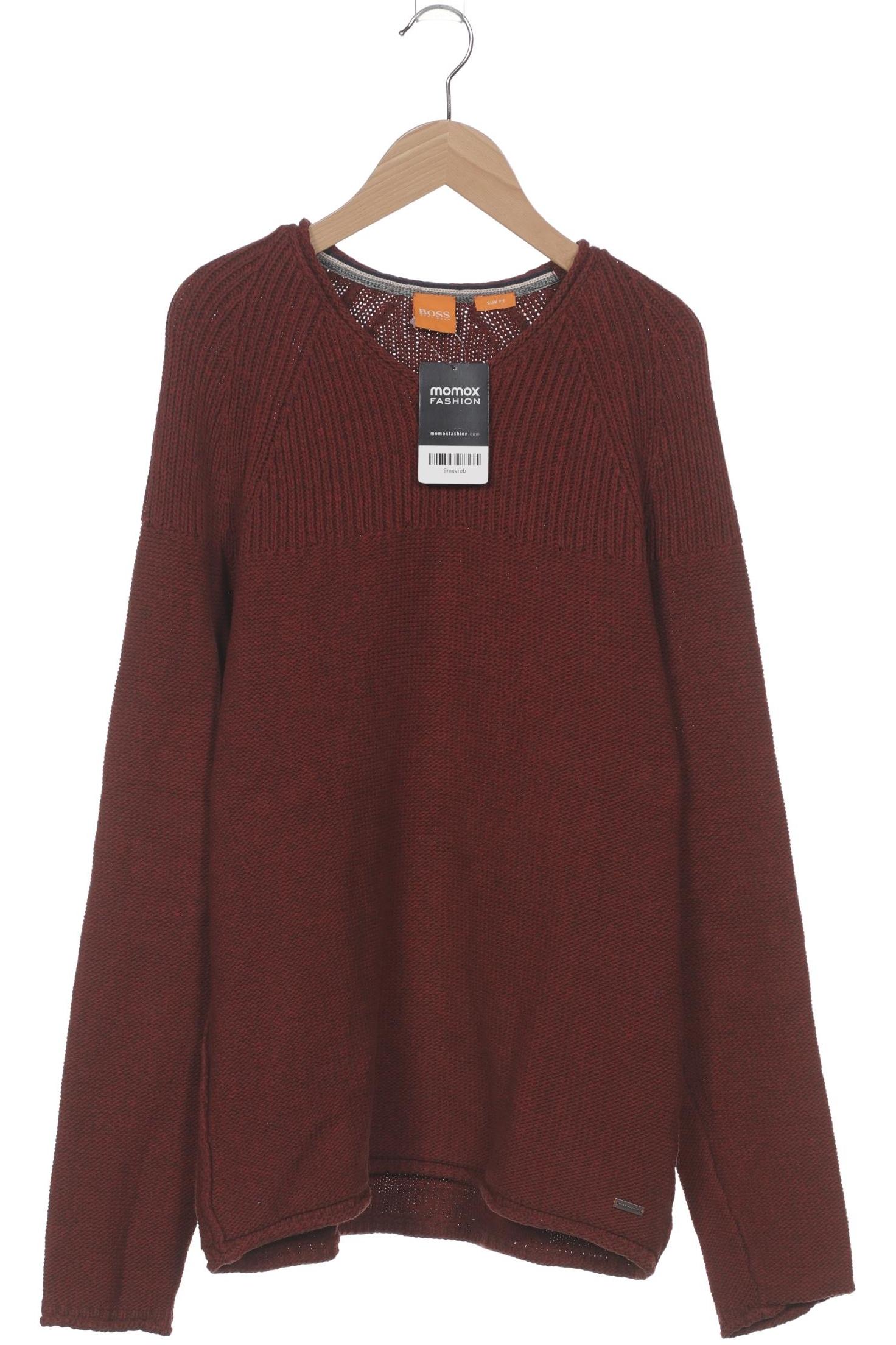 

Boss Orange Herren Pullover, bordeaux, Gr. 52