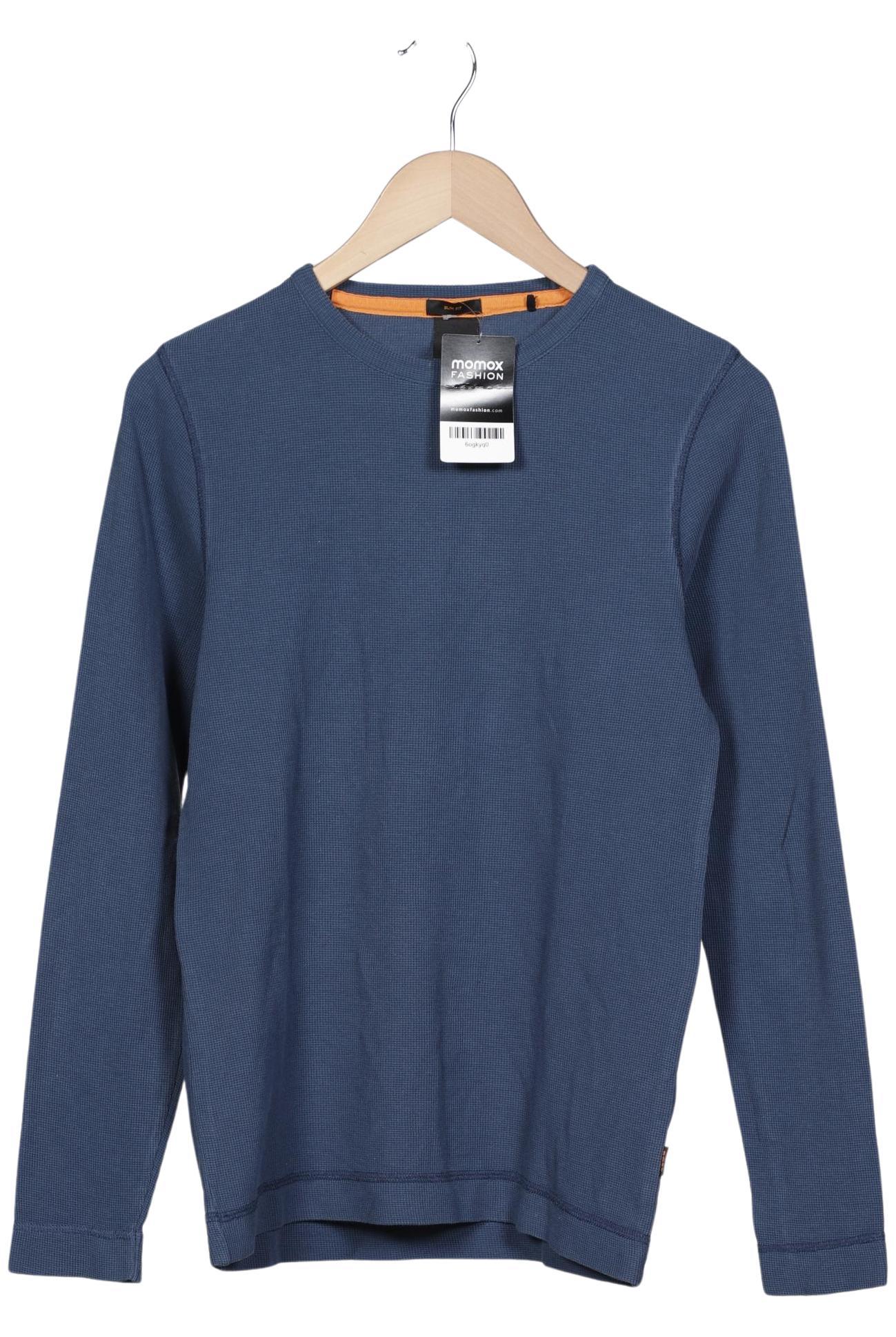 

Boss Orange Herren Langarmshirt, blau, Gr. 48