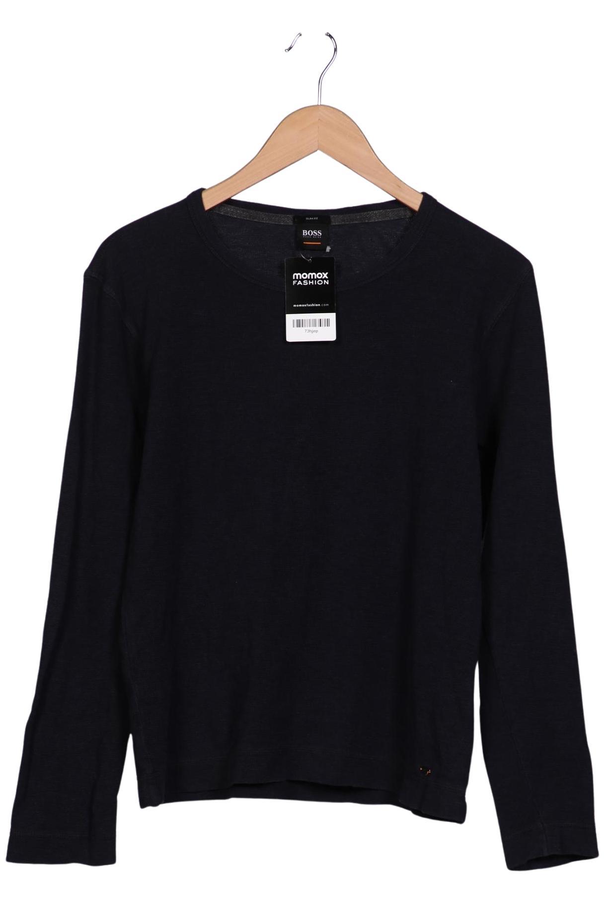 

Boss Orange Herren Langarmshirt, marineblau, Gr. 48