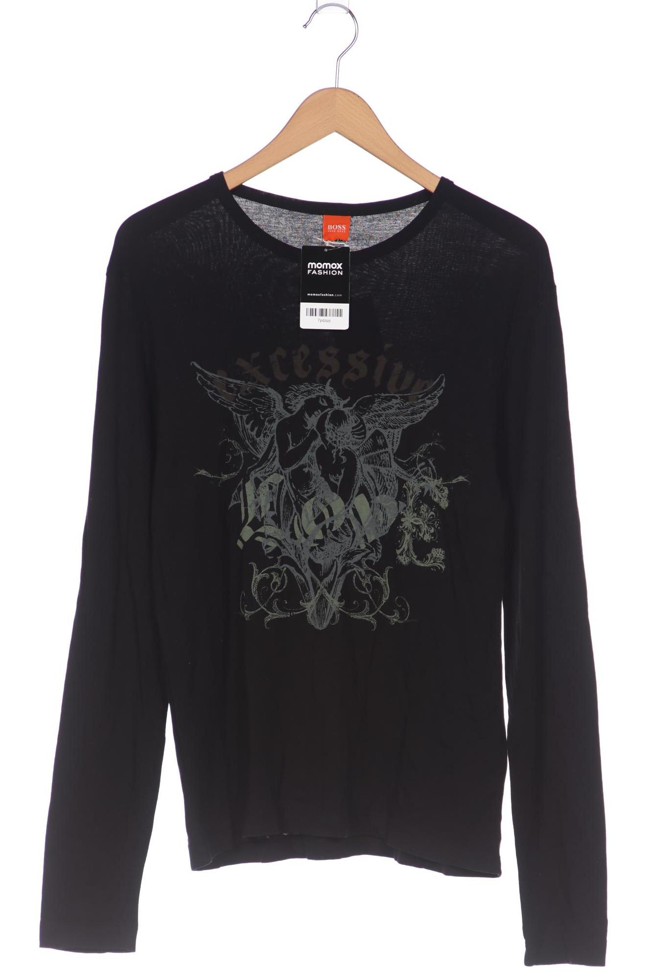 

Boss Orange Herren Langarmshirt, schwarz, Gr. 48