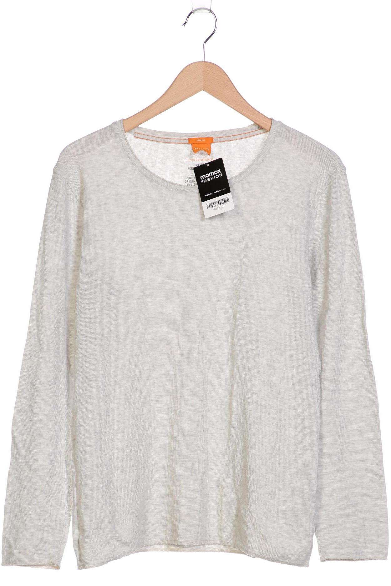 

Boss Orange Herren Langarmshirt, grau, Gr. 52