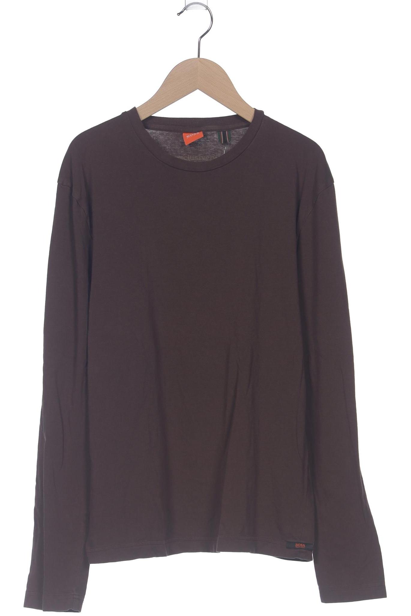 

Boss Orange Herren Langarmshirt, braun, Gr. 46