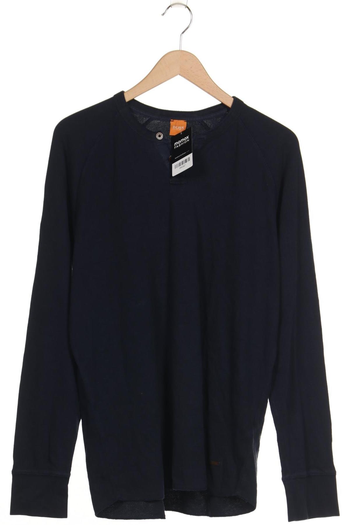 

Boss Orange Herren Langarmshirt, marineblau, Gr. 54