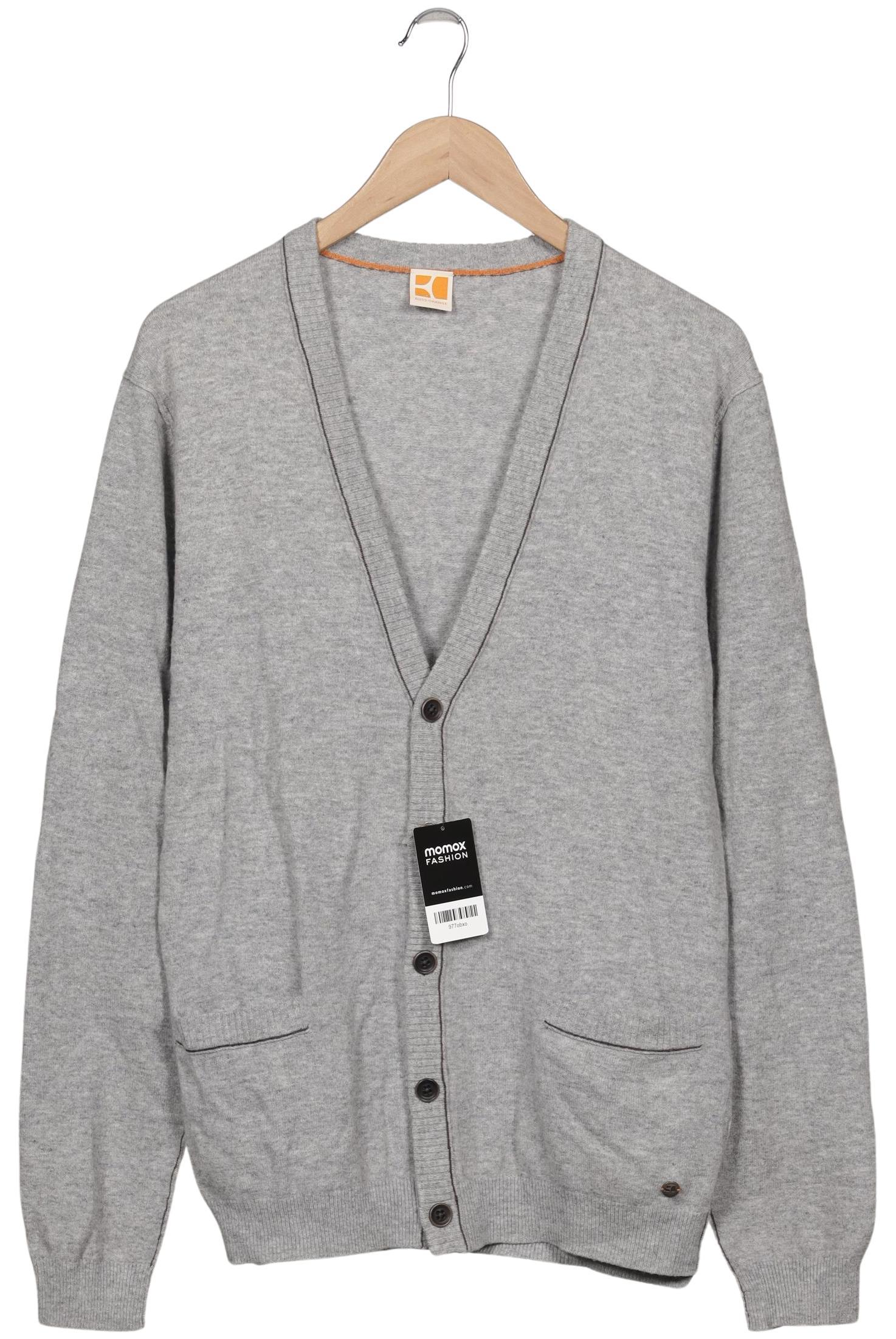 

Boss Orange Herren Strickjacke, grau, Gr. 52