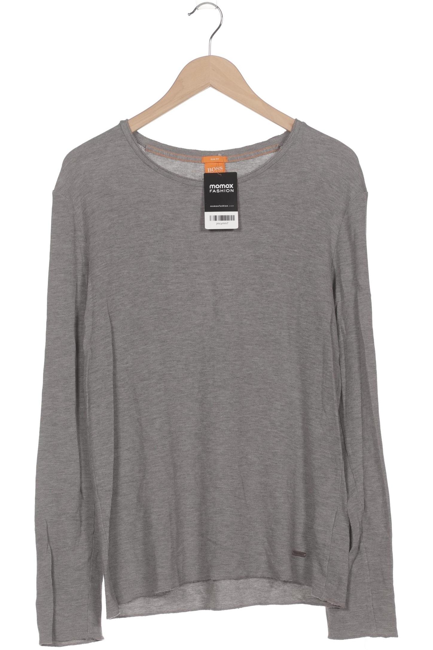 

Boss Orange Herren Langarmshirt, grau, Gr. 52