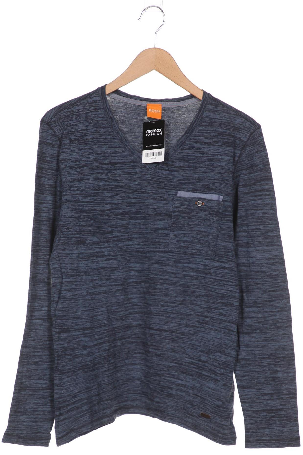 

Boss Orange Herren Langarmshirt, marineblau, Gr. 48