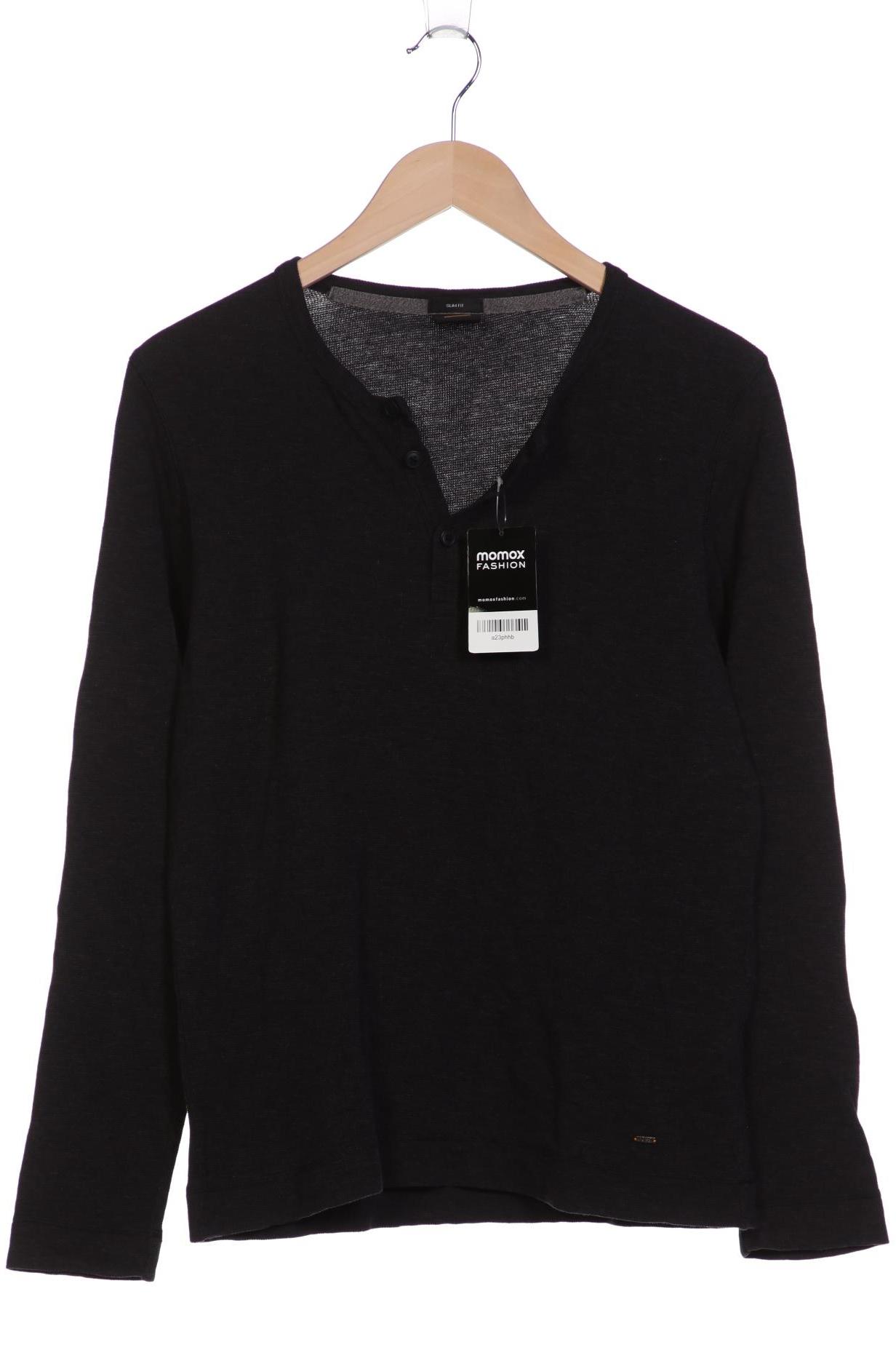 

Boss Orange Herren Langarmshirt, grau, Gr. 48