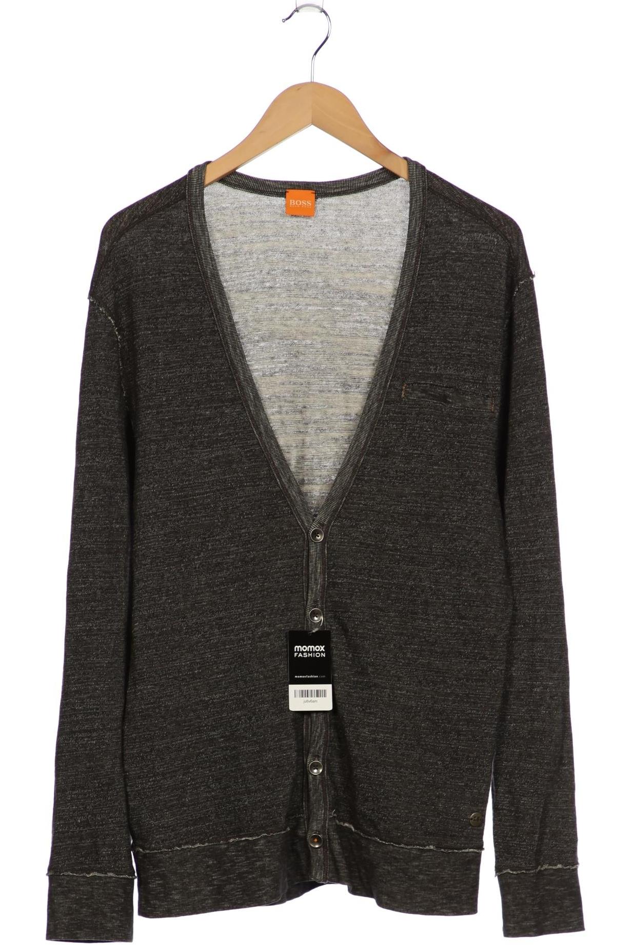 

Boss Orange Herren Strickjacke, grau, Gr. 52
