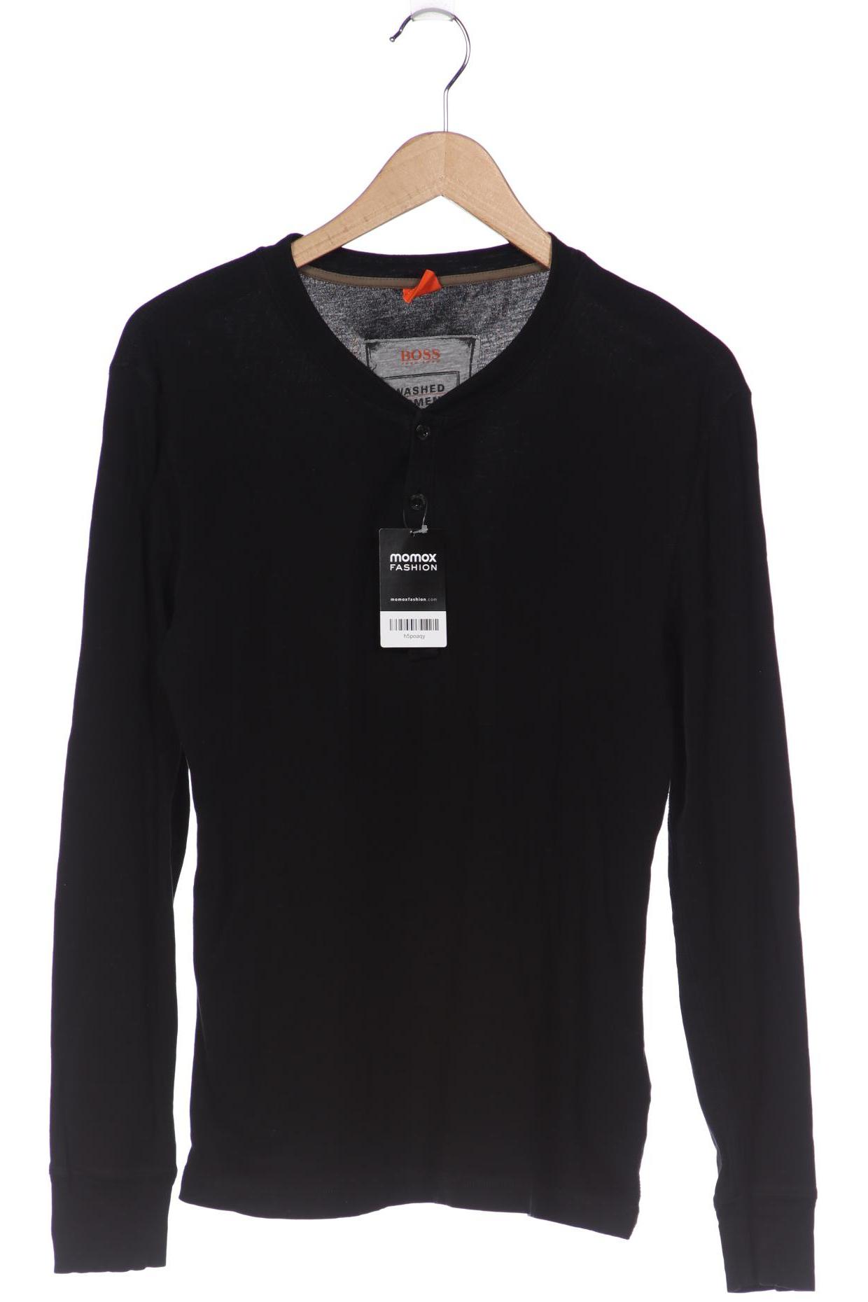 

Boss Orange Herren Langarmshirt, schwarz
