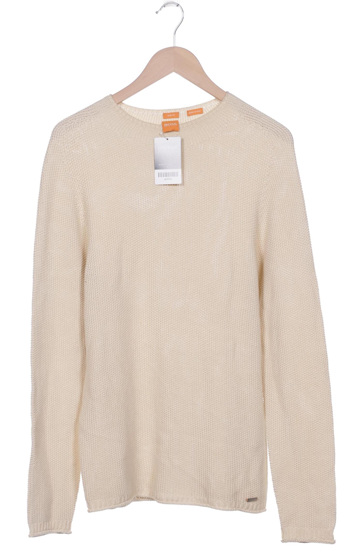 

Boss Orange Herren Pullover, cremeweiß