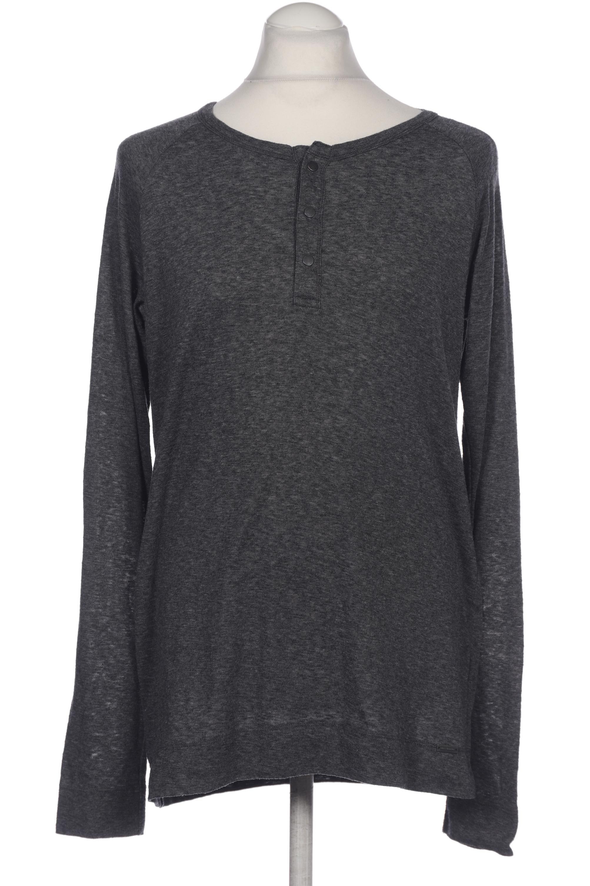

Boss Orange Herren Langarmshirt, grau