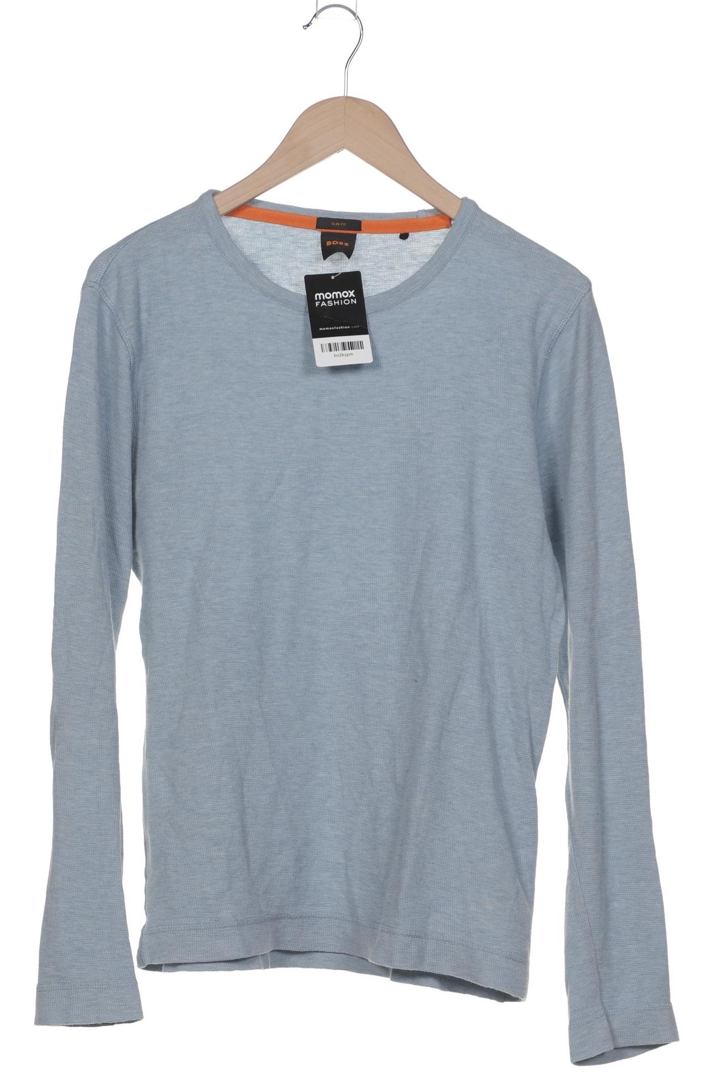 

Boss Orange Herren Langarmshirt, blau, Gr. 48