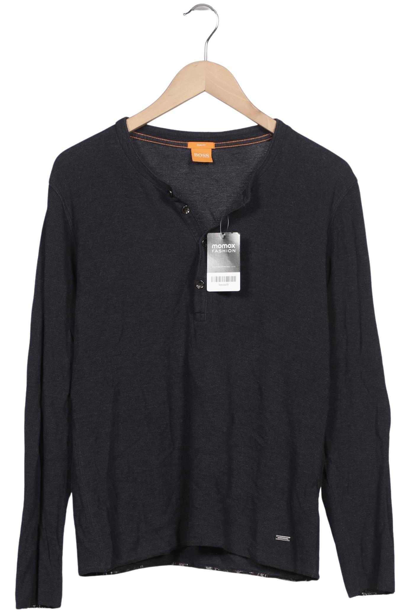 

Boss Orange Herren Langarmshirt, grau, Gr. 52