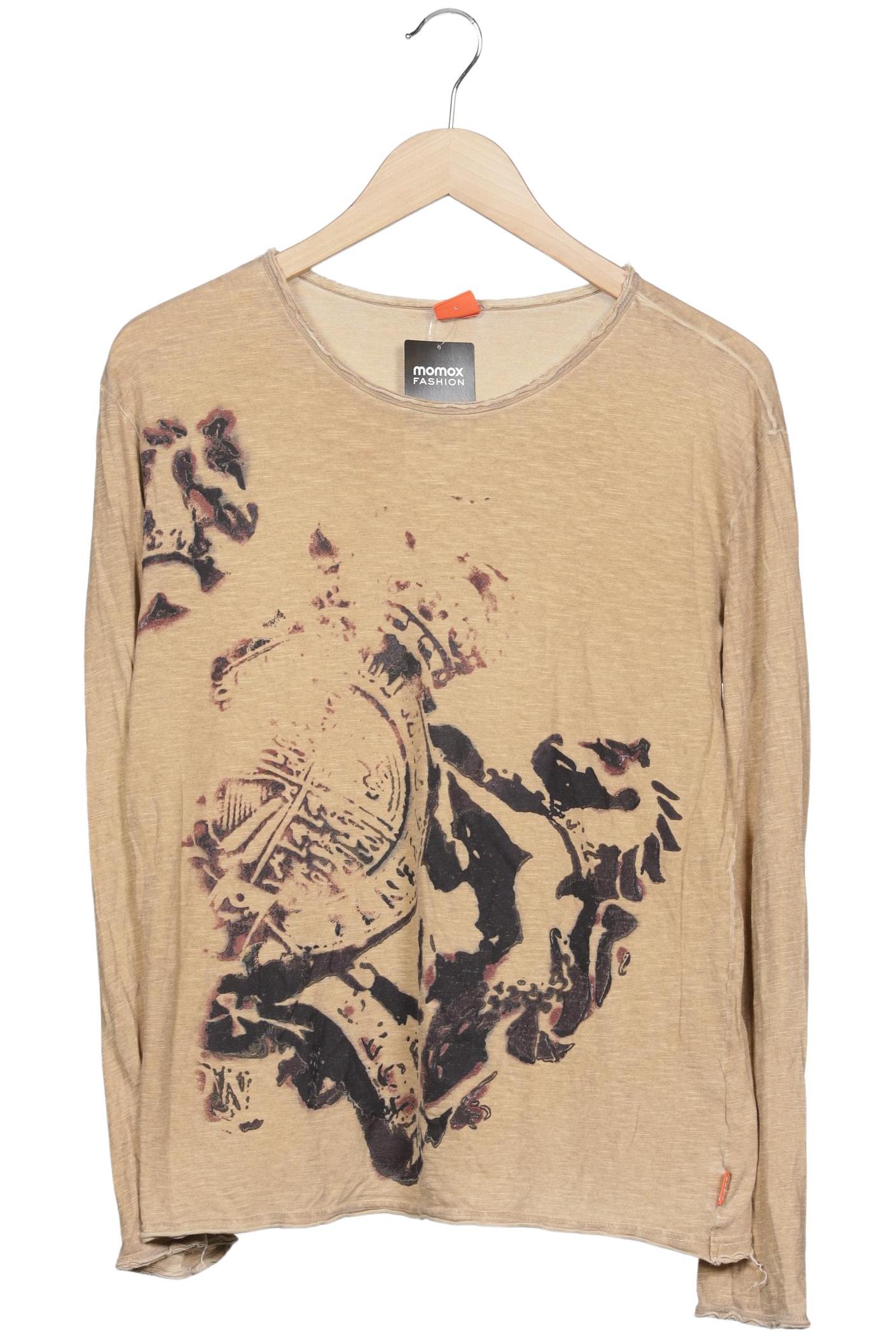 

Boss Orange Herren Langarmshirt, beige, Gr. 52