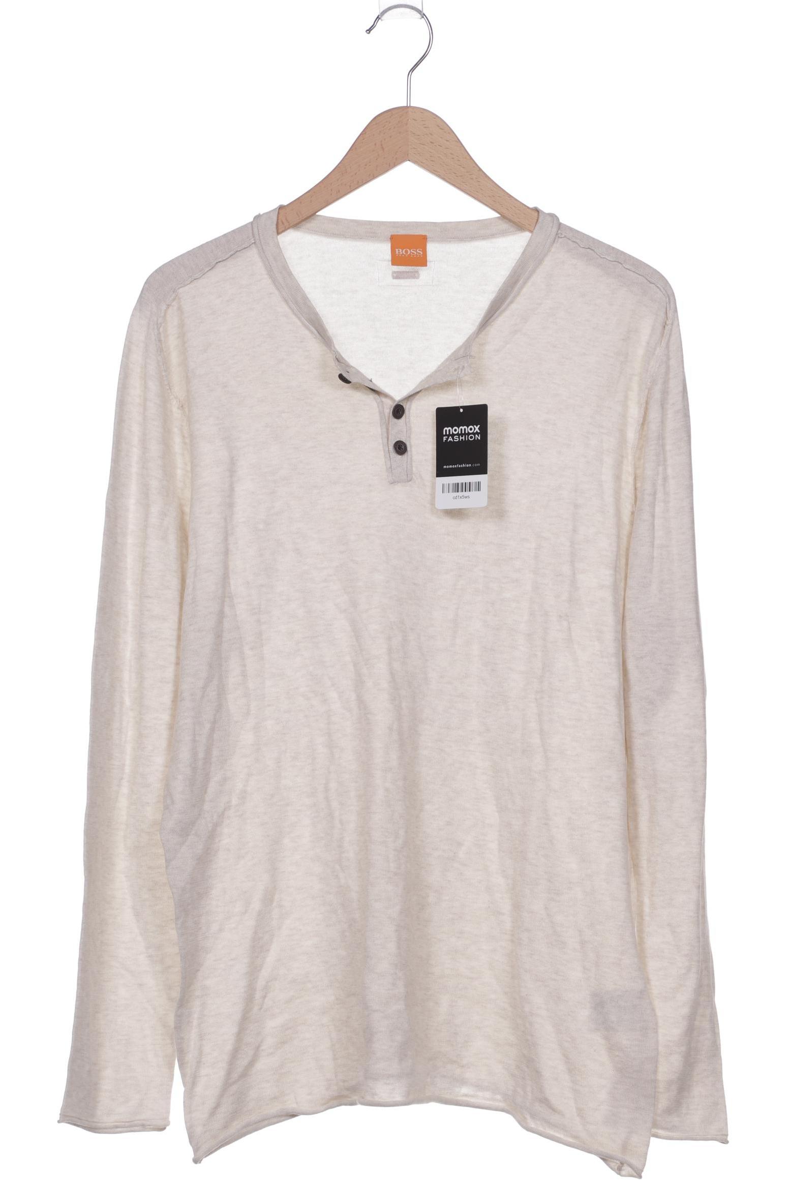 

Boss Orange Herren Langarmshirt, beige, Gr. 56