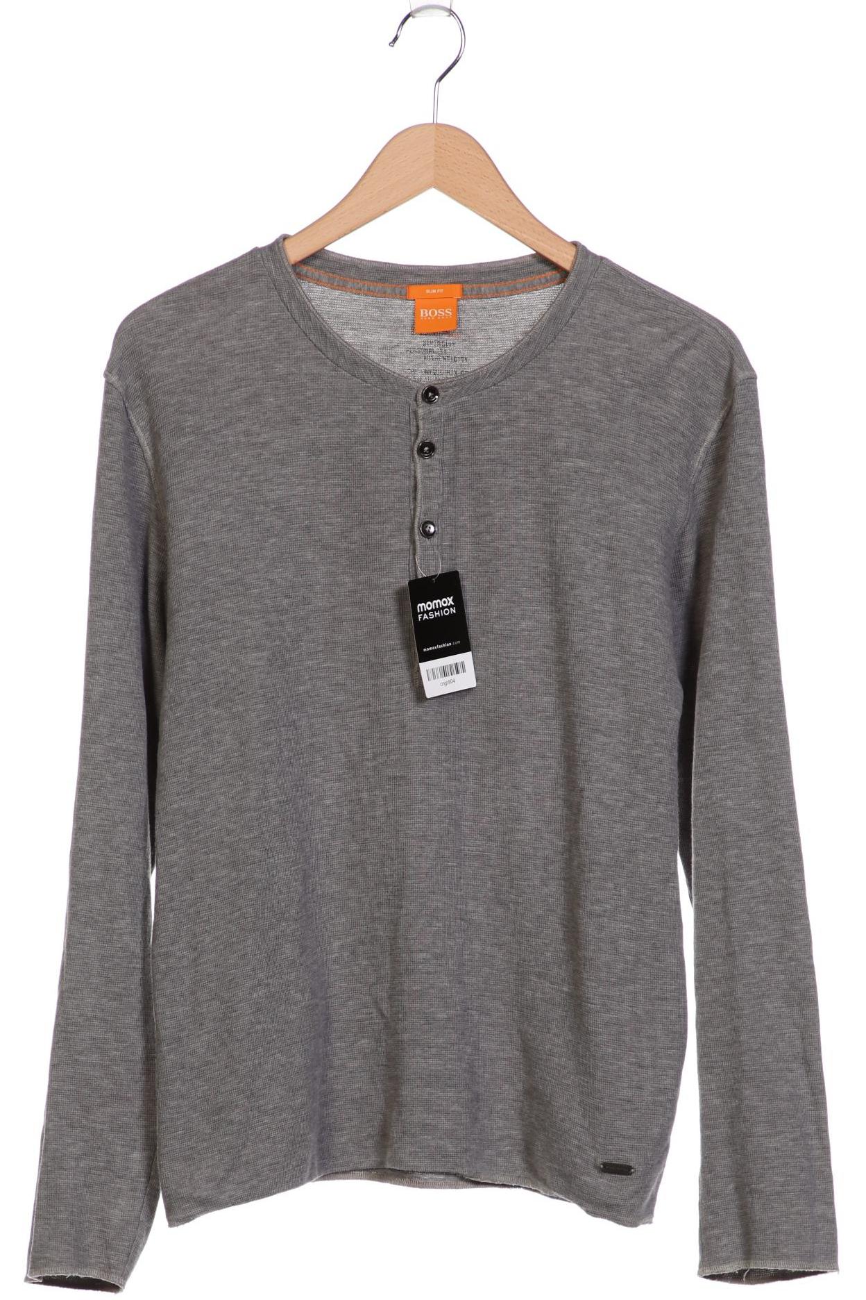 

Boss Orange Herren Langarmshirt, grau, Gr. 52