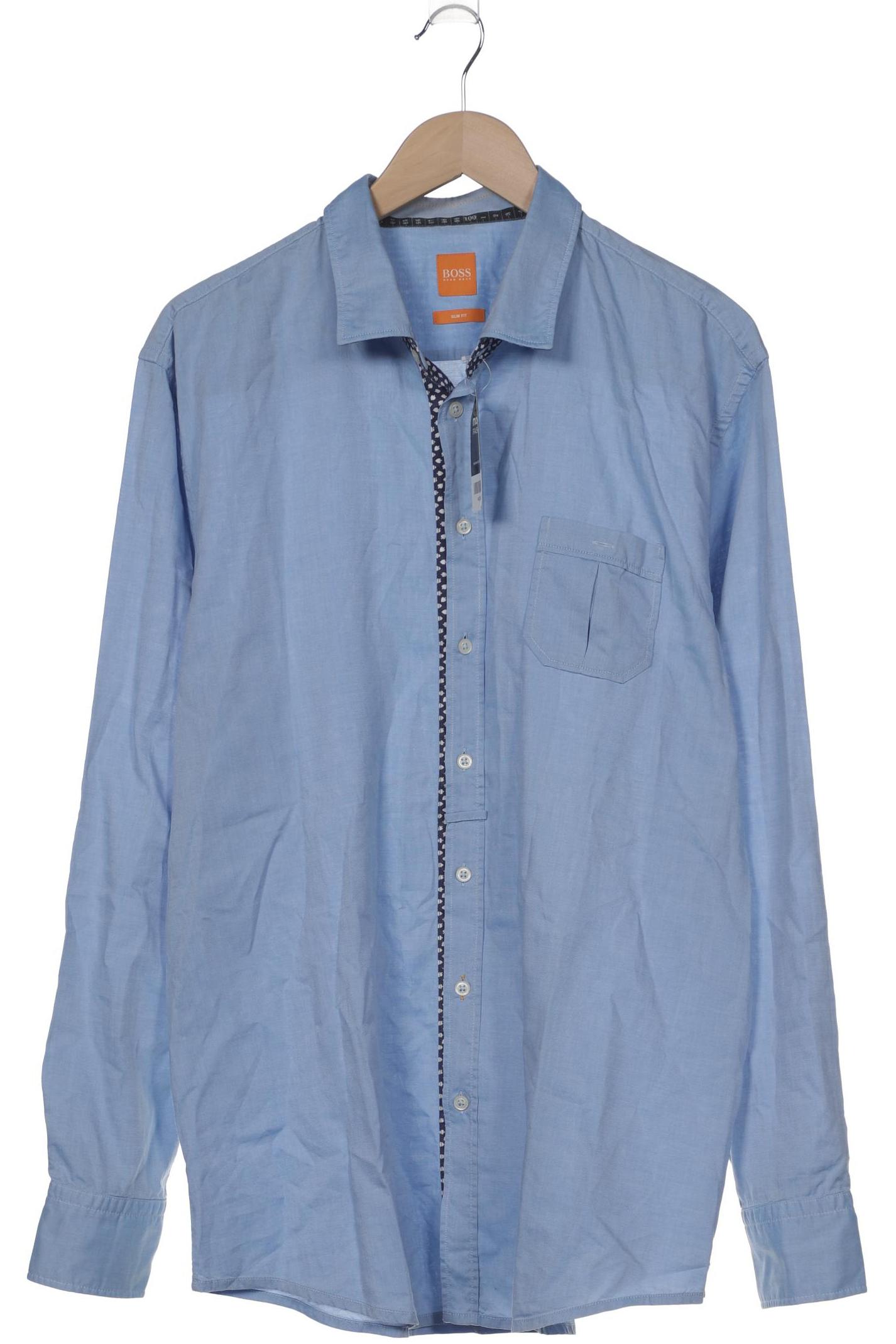 

Boss Orange Herren Hemd, blau, Gr. 58
