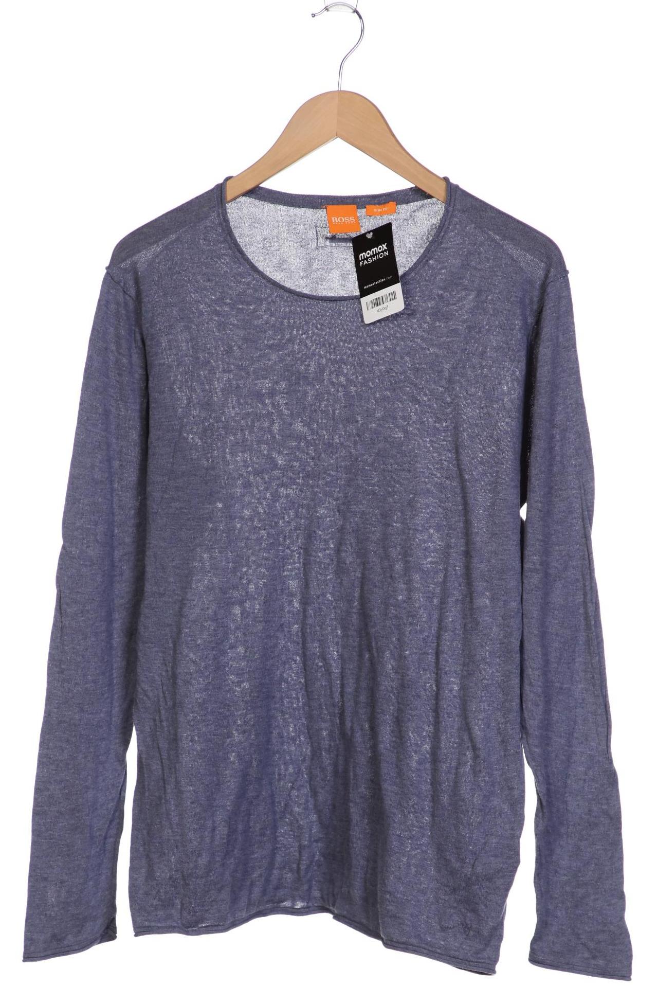 

Boss Orange Herren Langarmshirt, blau