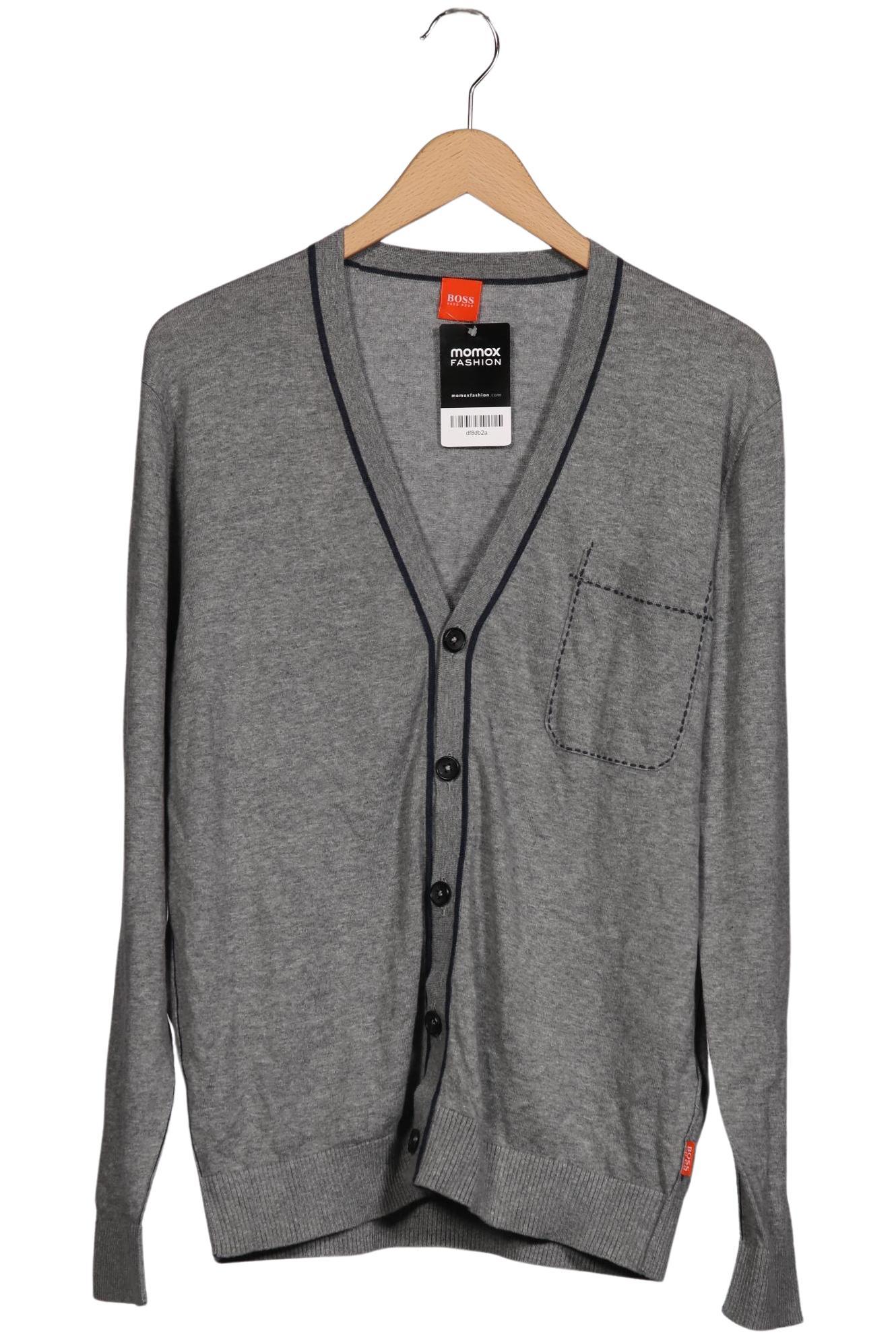 

Boss Orange Herren Strickjacke, grau, Gr. 54