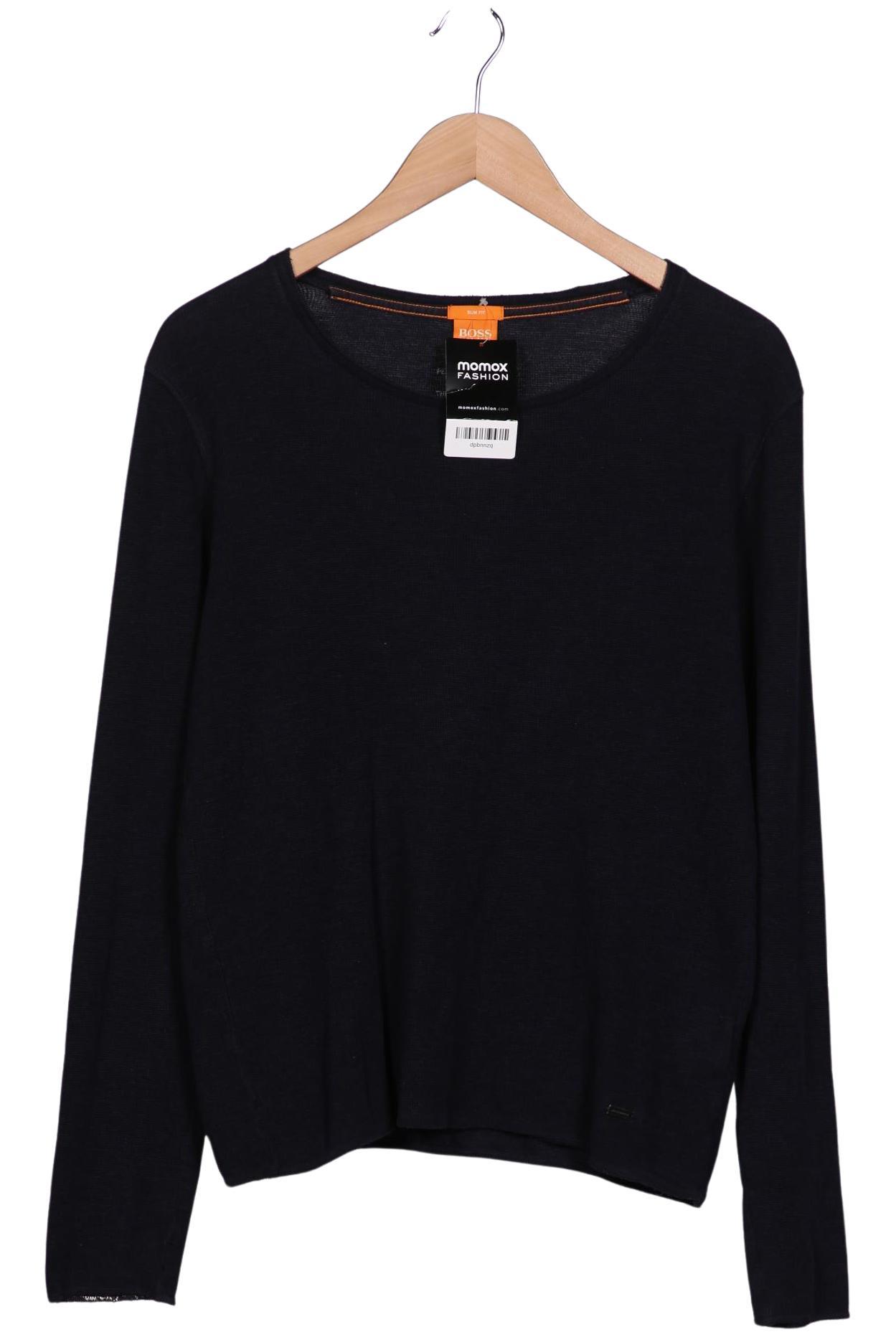 

Boss Orange Herren Langarmshirt, marineblau, Gr. 46