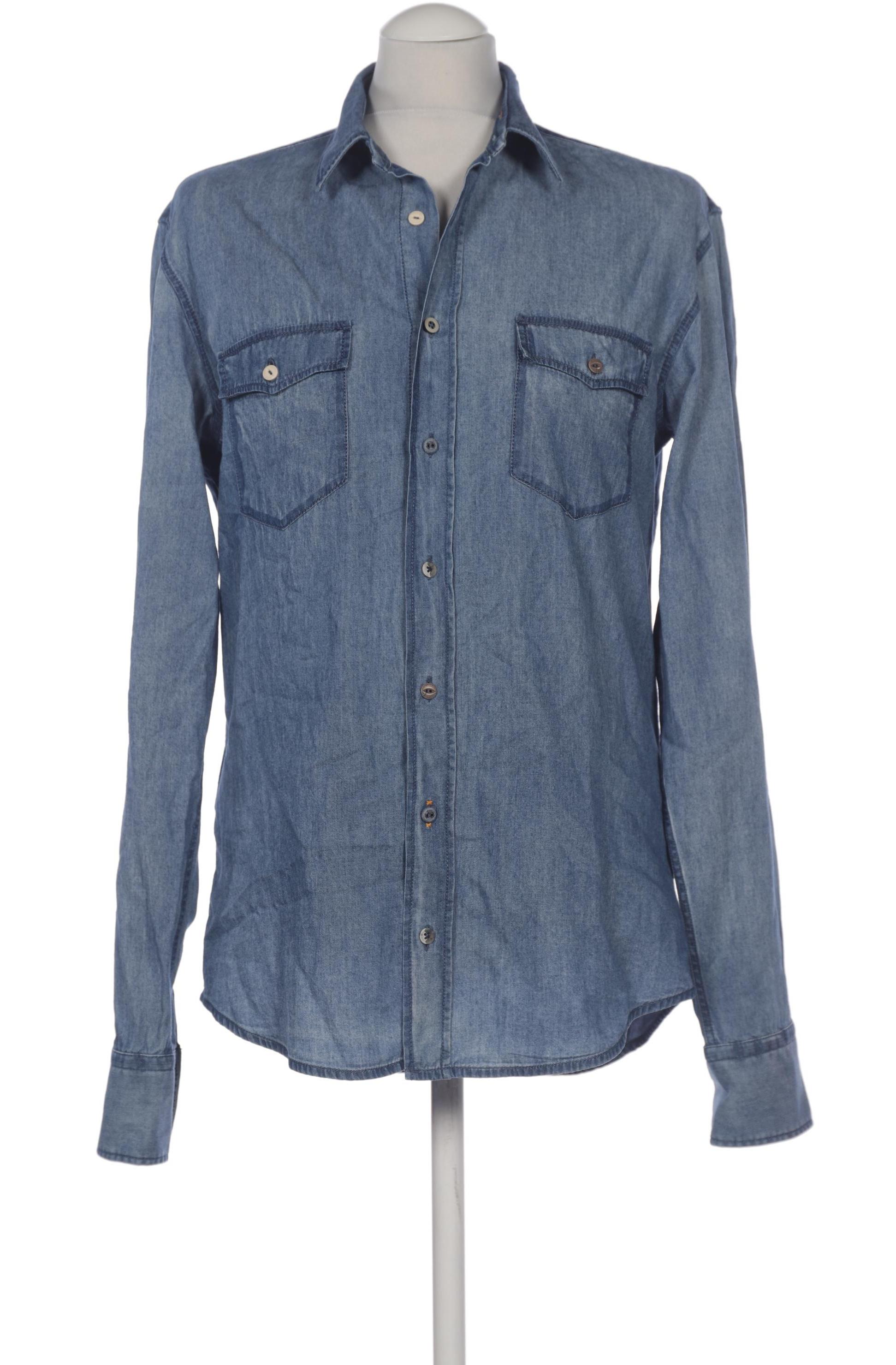 

Boss Orange Herren Hemd, blau, Gr. 48