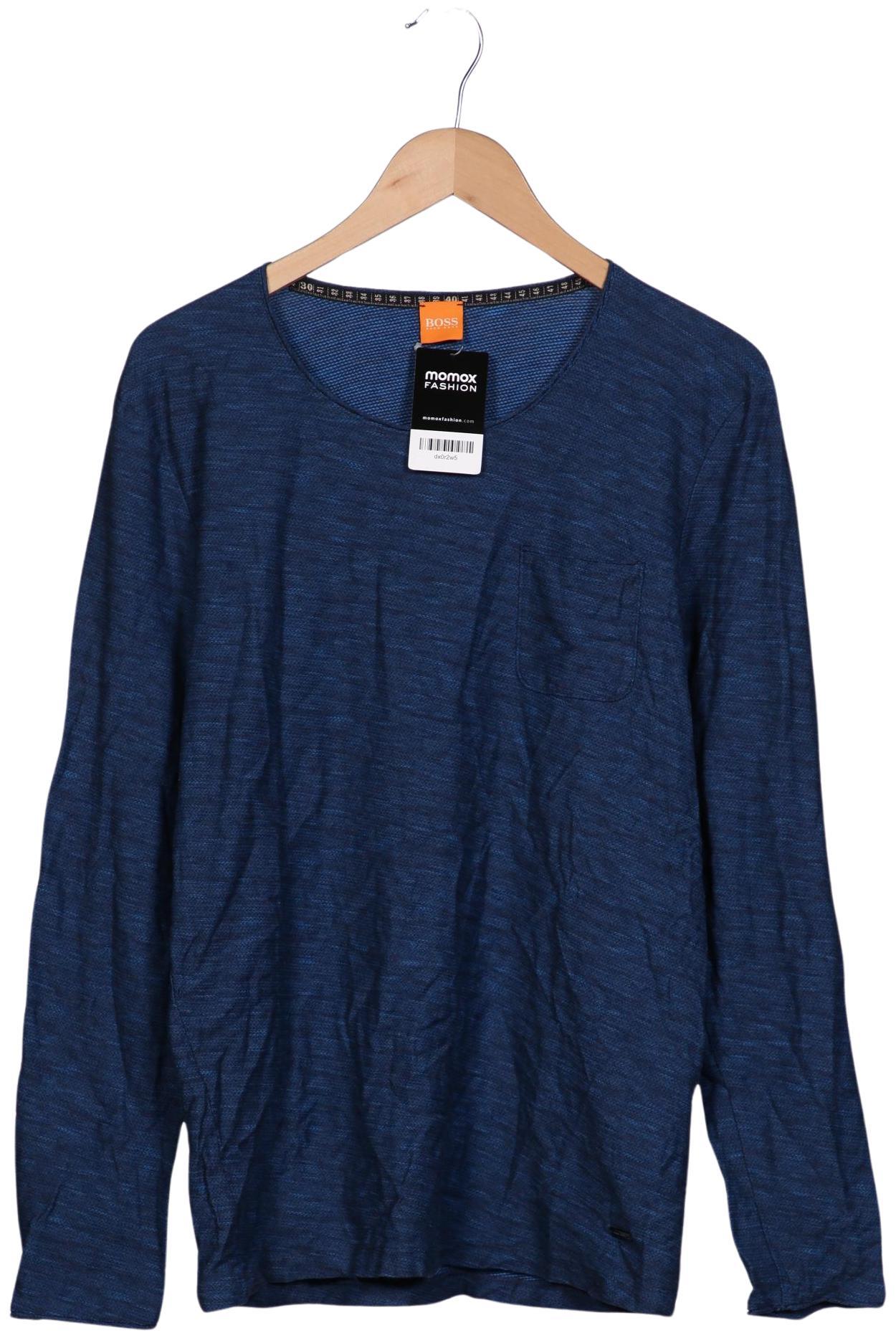 

Boss Orange Herren Langarmshirt, marineblau, Gr. 52