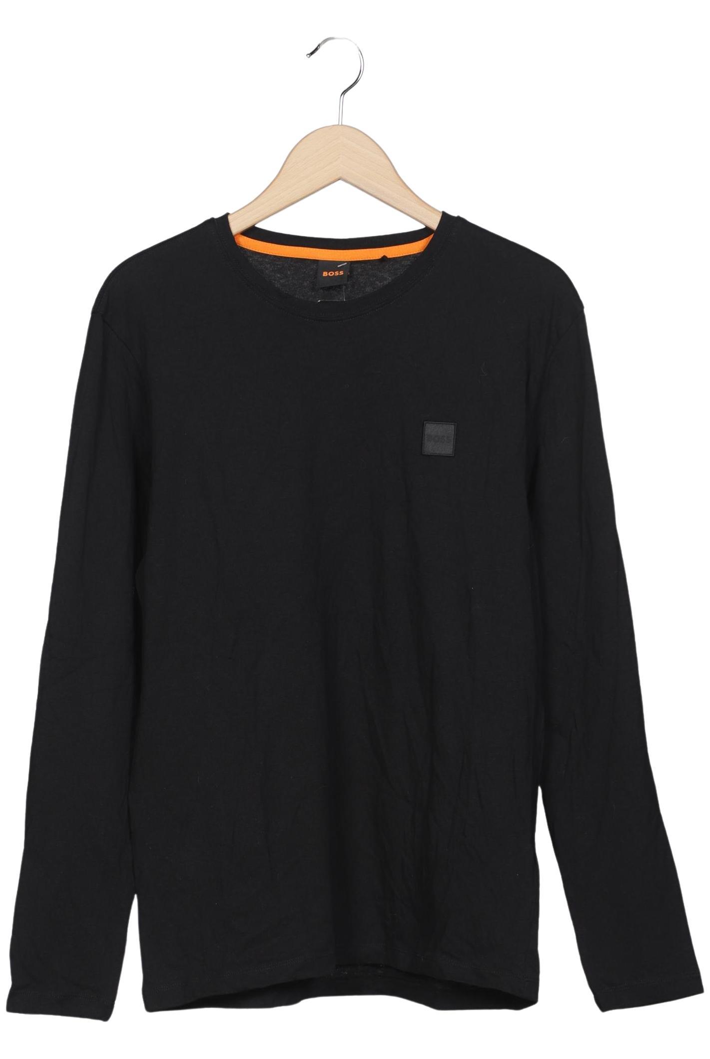 

Boss Orange Herren Langarmshirt, schwarz, Gr. 52