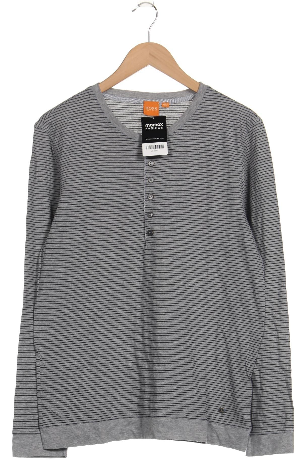 

Boss Orange Herren Langarmshirt, grau, Gr. 52