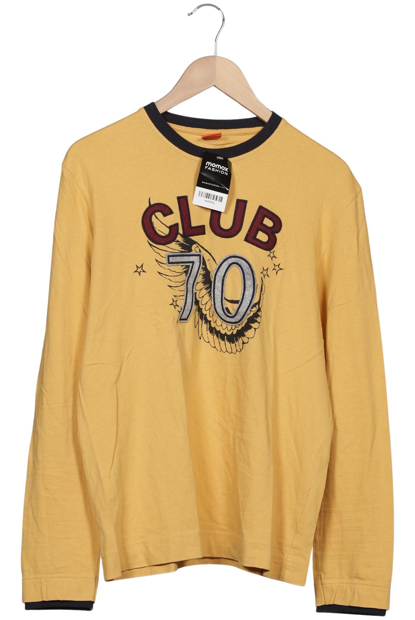 

Boss Orange Herren Langarmshirt, gelb, Gr. 48