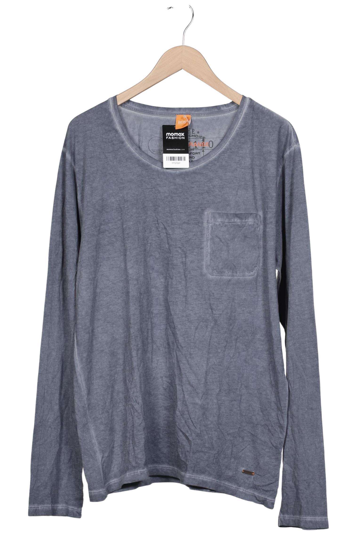 

Boss Orange Herren Langarmshirt, marineblau, Gr. 56