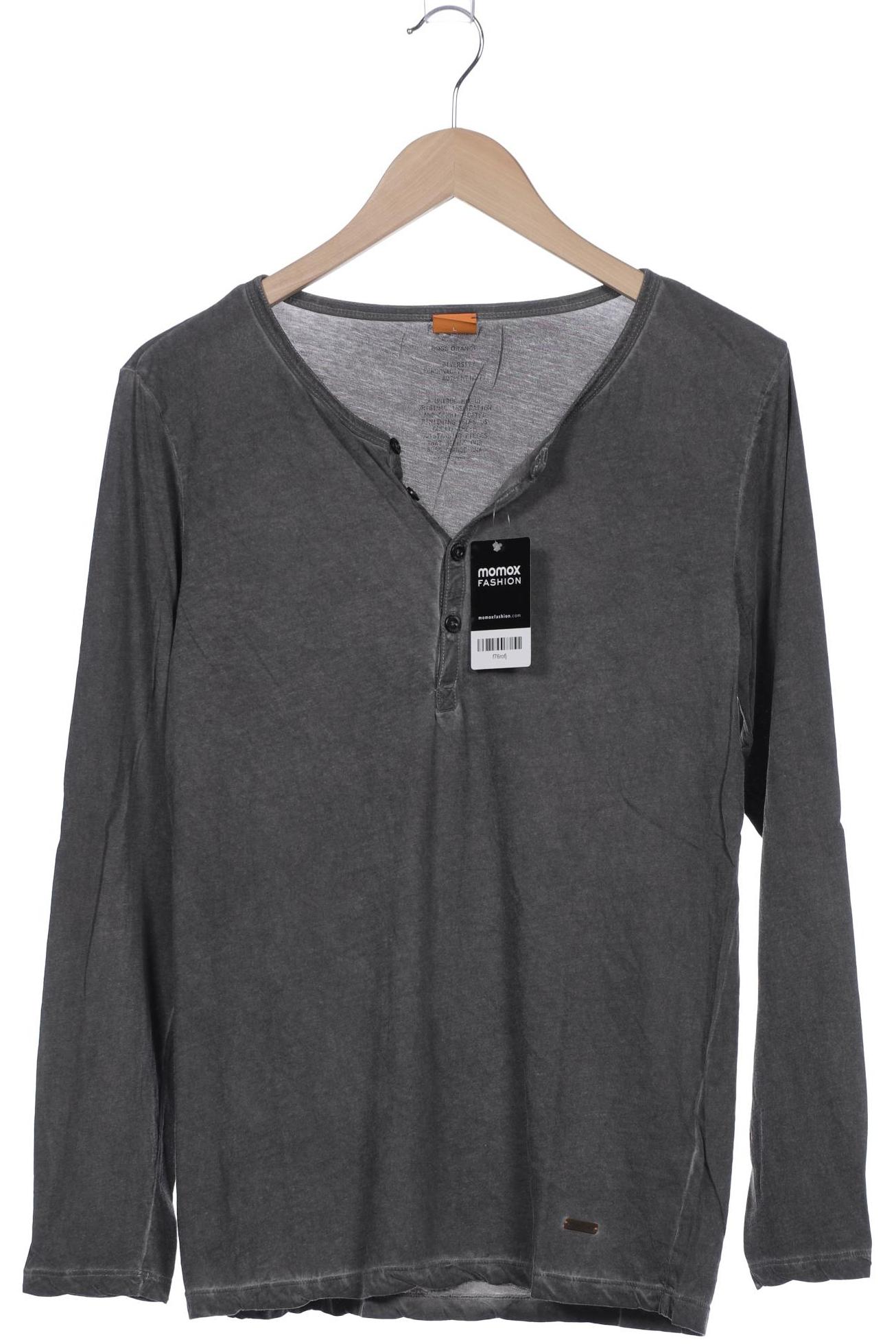 

Boss Orange Herren Langarmshirt, grau, Gr. 52