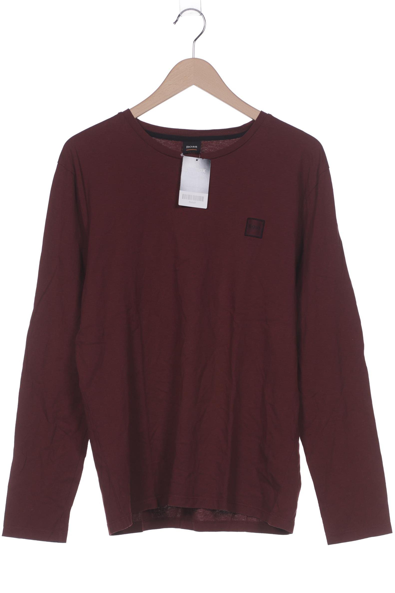 

Boss Orange Herren Langarmshirt, bordeaux, Gr. 54