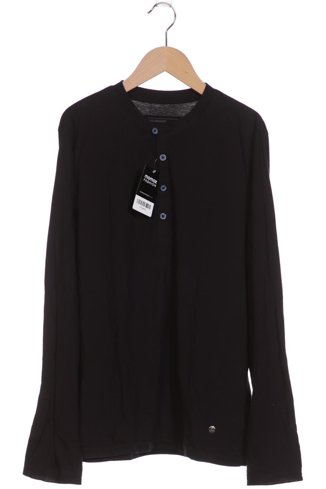 

Boss Orange Herren Langarmshirt, schwarz, Gr. 48