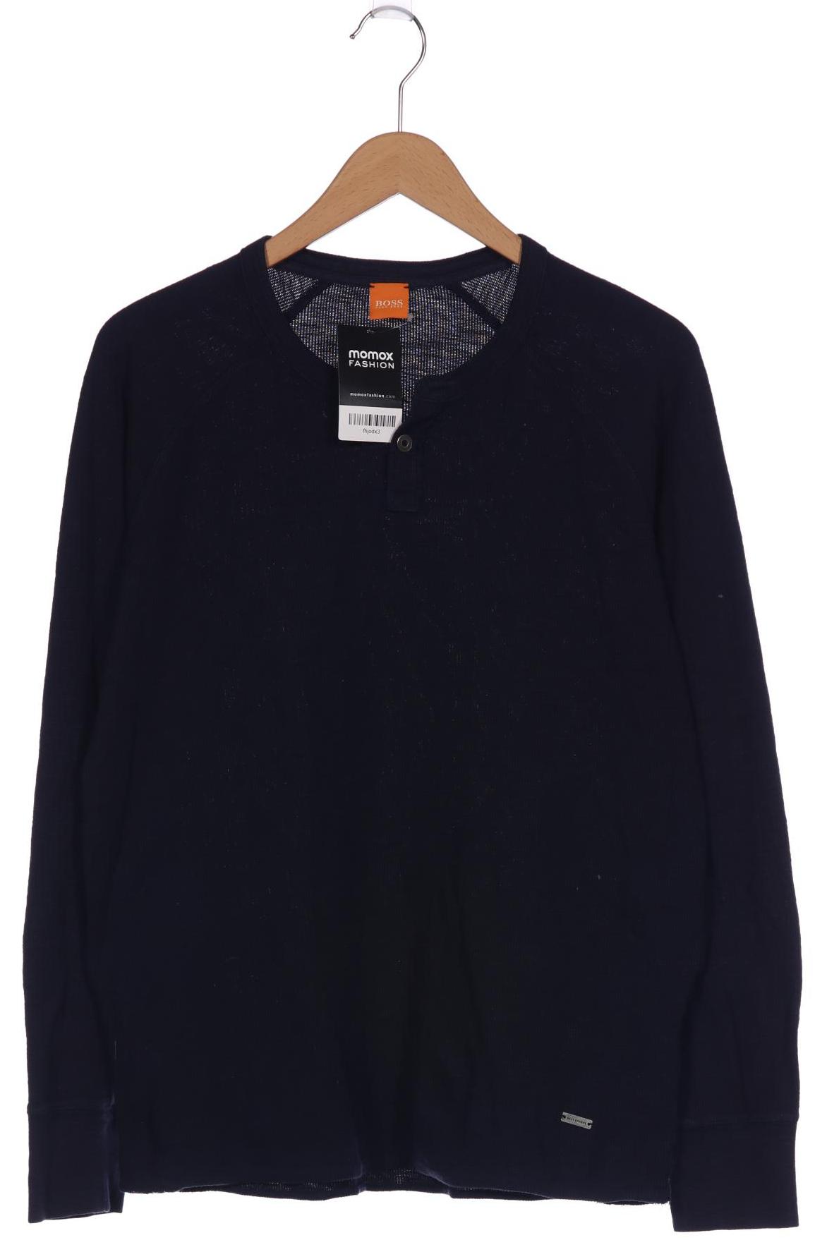 

Boss Orange Herren Langarmshirt, marineblau