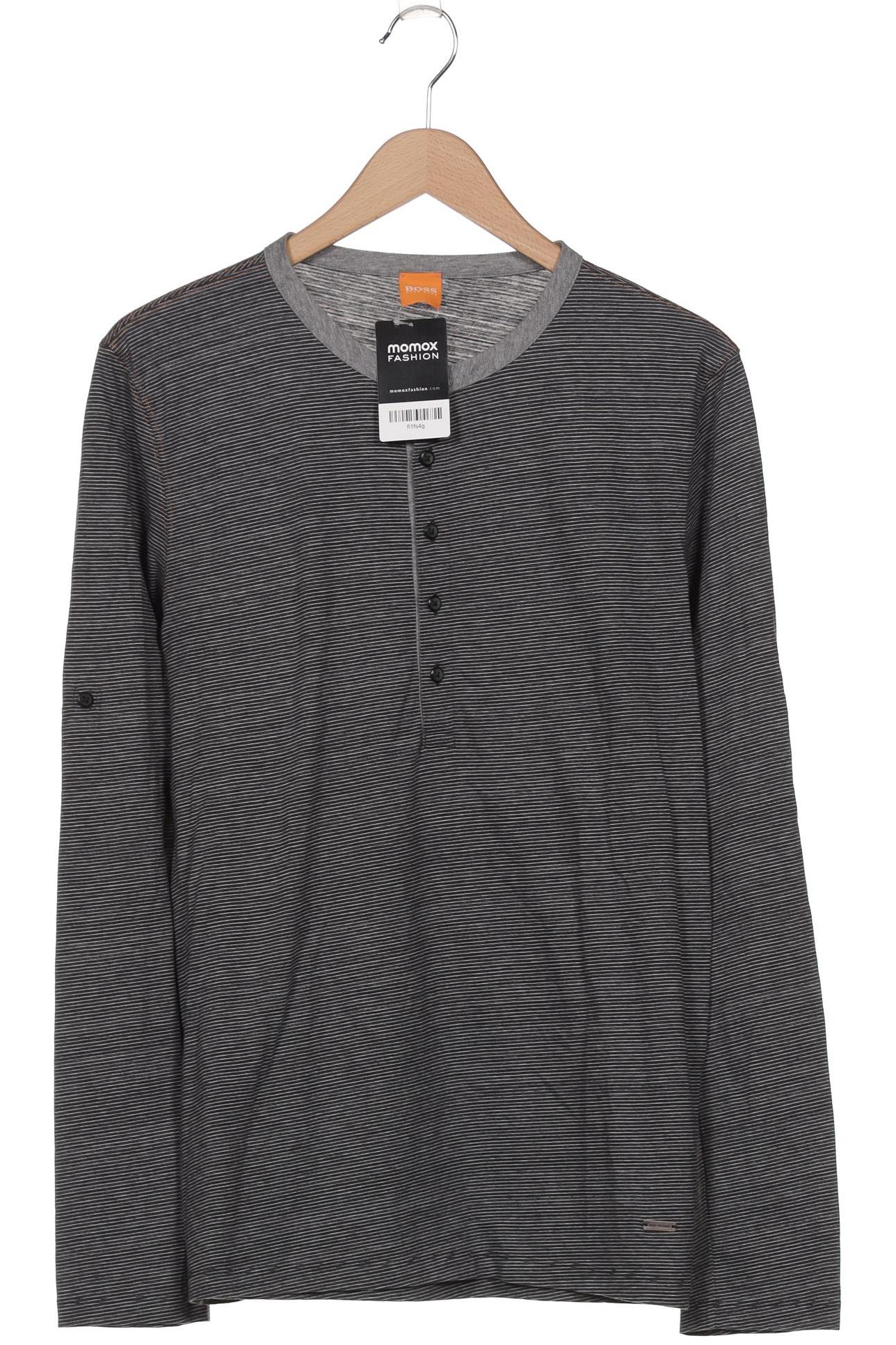 

Boss Orange Herren Langarmshirt, grau, Gr. 48