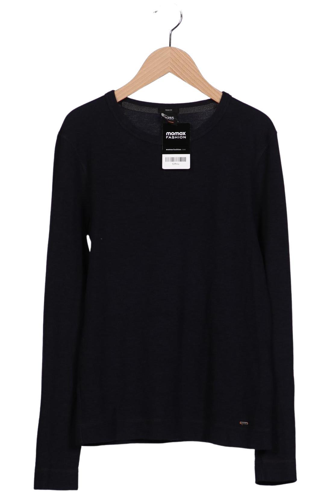 

Boss Orange Herren Langarmshirt, marineblau, Gr. 46